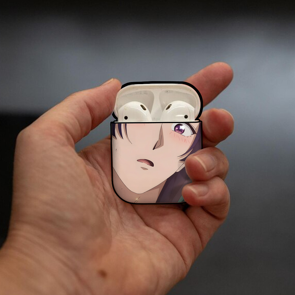 薬屋のひとりごと The Apothecary Diaries AirPods 第2世代保護ケース ハードシェル ブラック 耐衝撃・防指紋・カラビナ付き