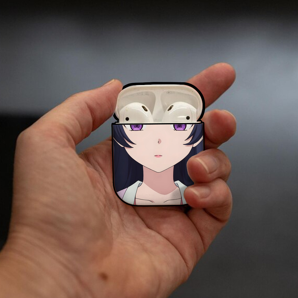 薬屋のひとりごと The Apothecary Diaries AirPods 第2世代保護ケース ハードシェル ブラック 耐衝撃・防指紋・カラビナ付き