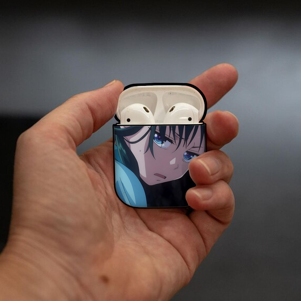 薬屋のひとりごと The Apothecary Diaries AirPods 第2世代保護ケース ハードシェル ブラック 耐衝撃・防指紋・カラビナ付き