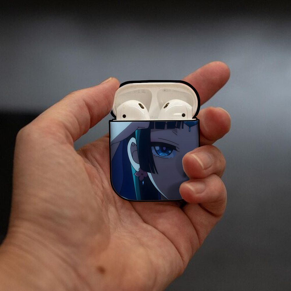 薬屋のひとりごと The Apothecary Diaries AirPods 第2世代保護ケース ハードシェル ブラック 耐衝撃・防指紋・カラビナ付き