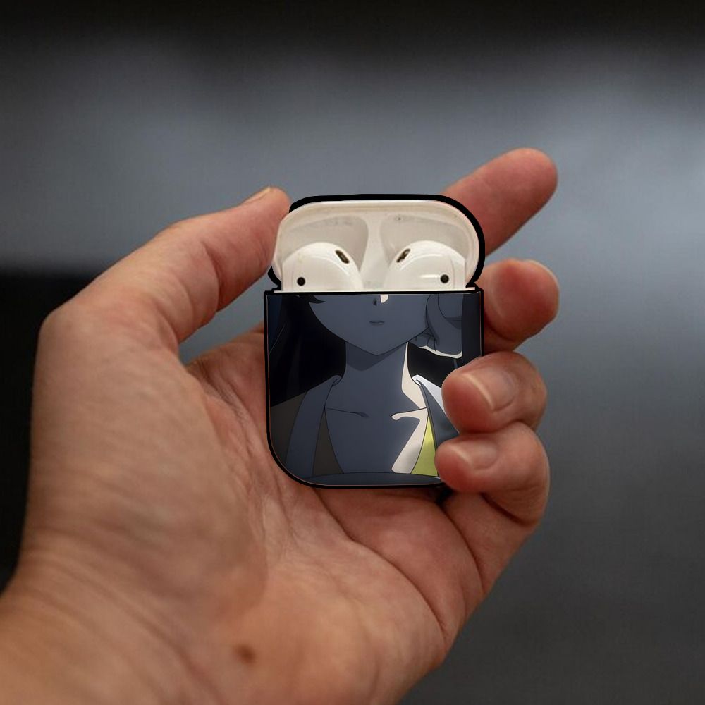 薬屋のひとりごと The Apothecary Diaries AirPods 第2世代保護ケース ハードシェル ブラック 耐衝撃・防指紋・カラビナ付き
