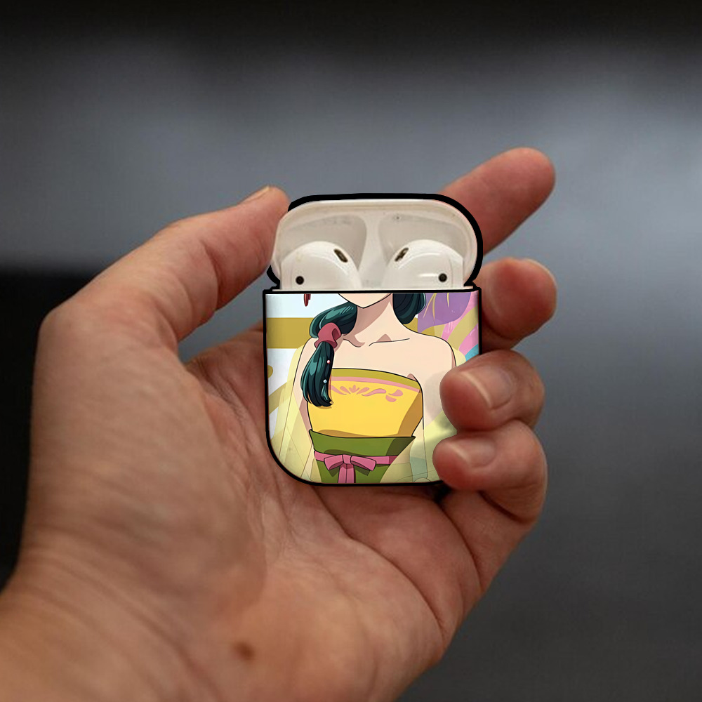 薬屋のひとりごと The Apothecary Diaries AirPods 第2世代保護ケース ハードシェル ブラック 耐衝撃・防指紋・カラビナ付き