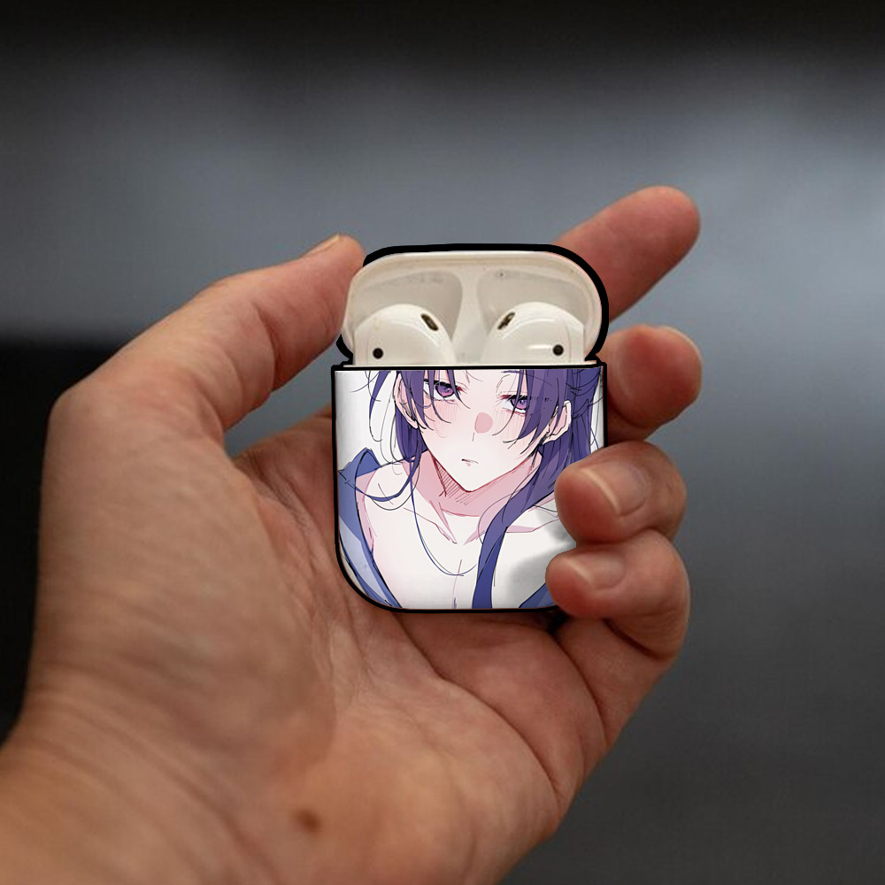 薬屋のひとりごと The Apothecary Diaries AirPods 第2世代保護ケース ハードシェル ブラック 耐衝撃・防指紋・カラビナ付き