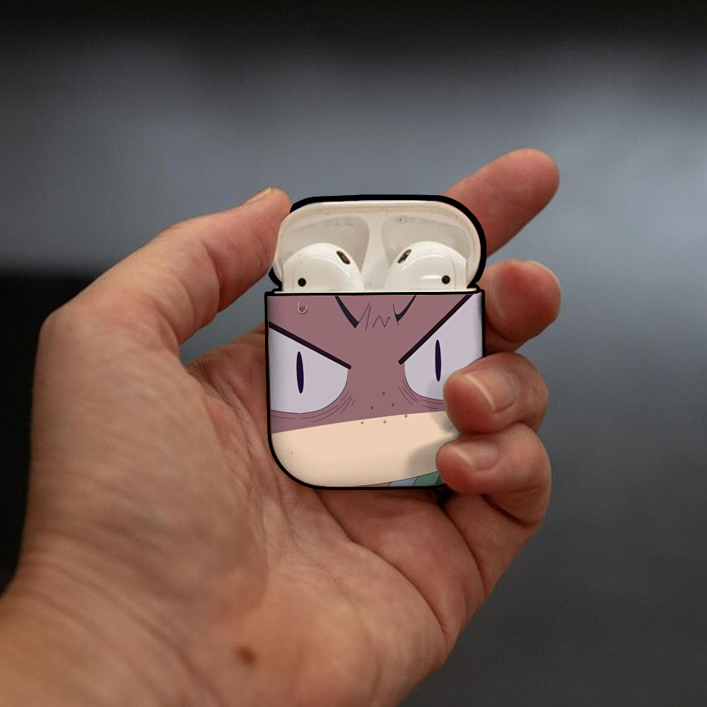 薬屋のひとりごと The Apothecary Diaries AirPods 第2世代保護ケース ハードシェル ブラック 耐衝撃・防指紋・カラビナ付き
