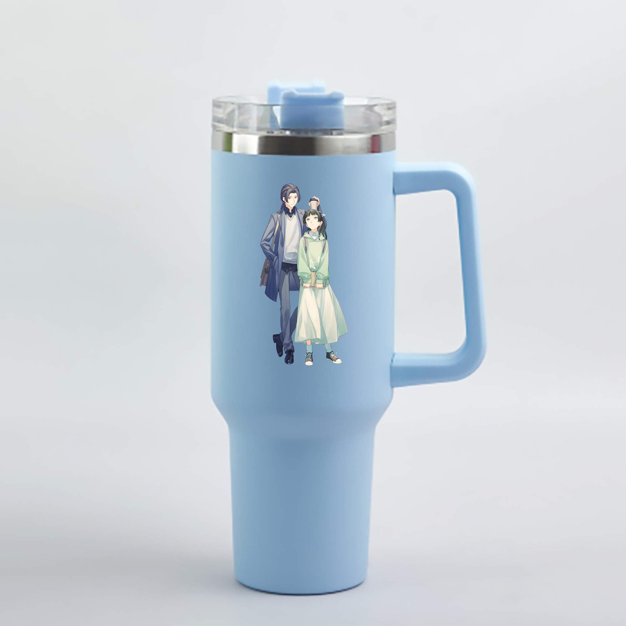 （画像用） 薬屋のひとりごと The Apothecary Diaries 1200mL車用タンブラー - クリスタルステッカー（プラスチックストロー付き）