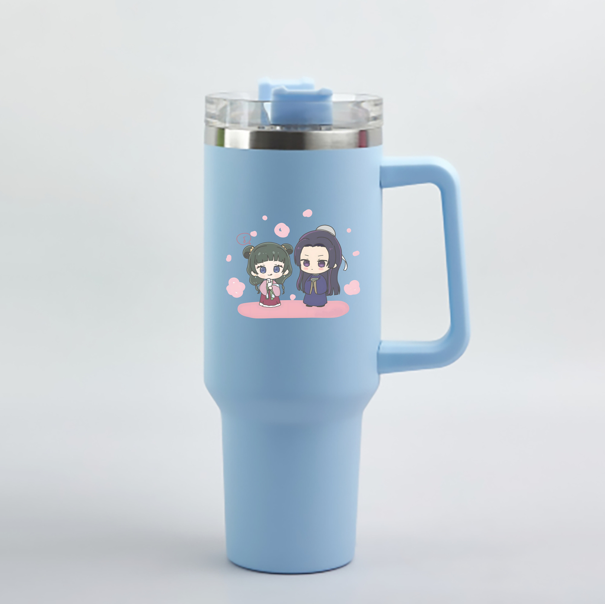 （画像用） 薬屋のひとりごと The Apothecary Diaries 1200mL車用タンブラー - クリスタルステッカー（プラスチックストロー付き）