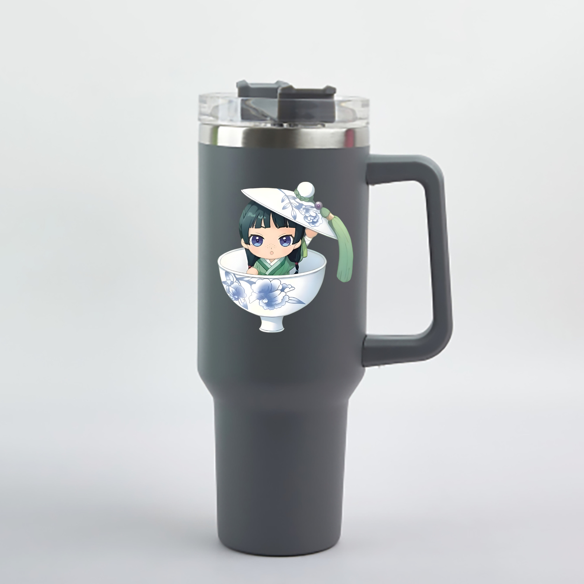 （画像用） 薬屋のひとりごと The Apothecary Diaries 1200mL車用タンブラー - クリスタルステッカー（プラスチックストロー付き）