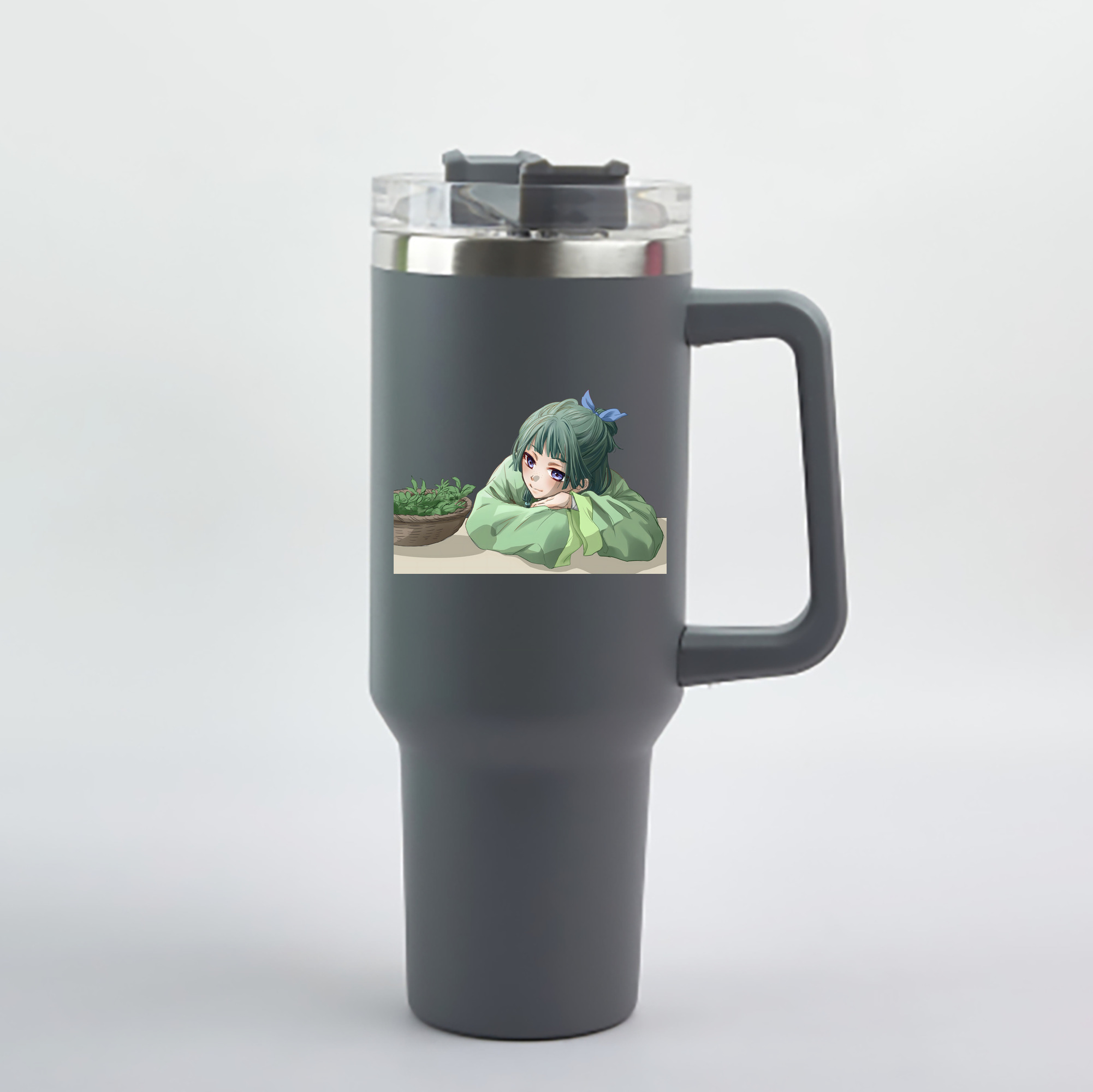 （画像用） 薬屋のひとりごと The Apothecary Diaries 1200mL車用タンブラー - クリスタルステッカー（プラスチックストロー付き）