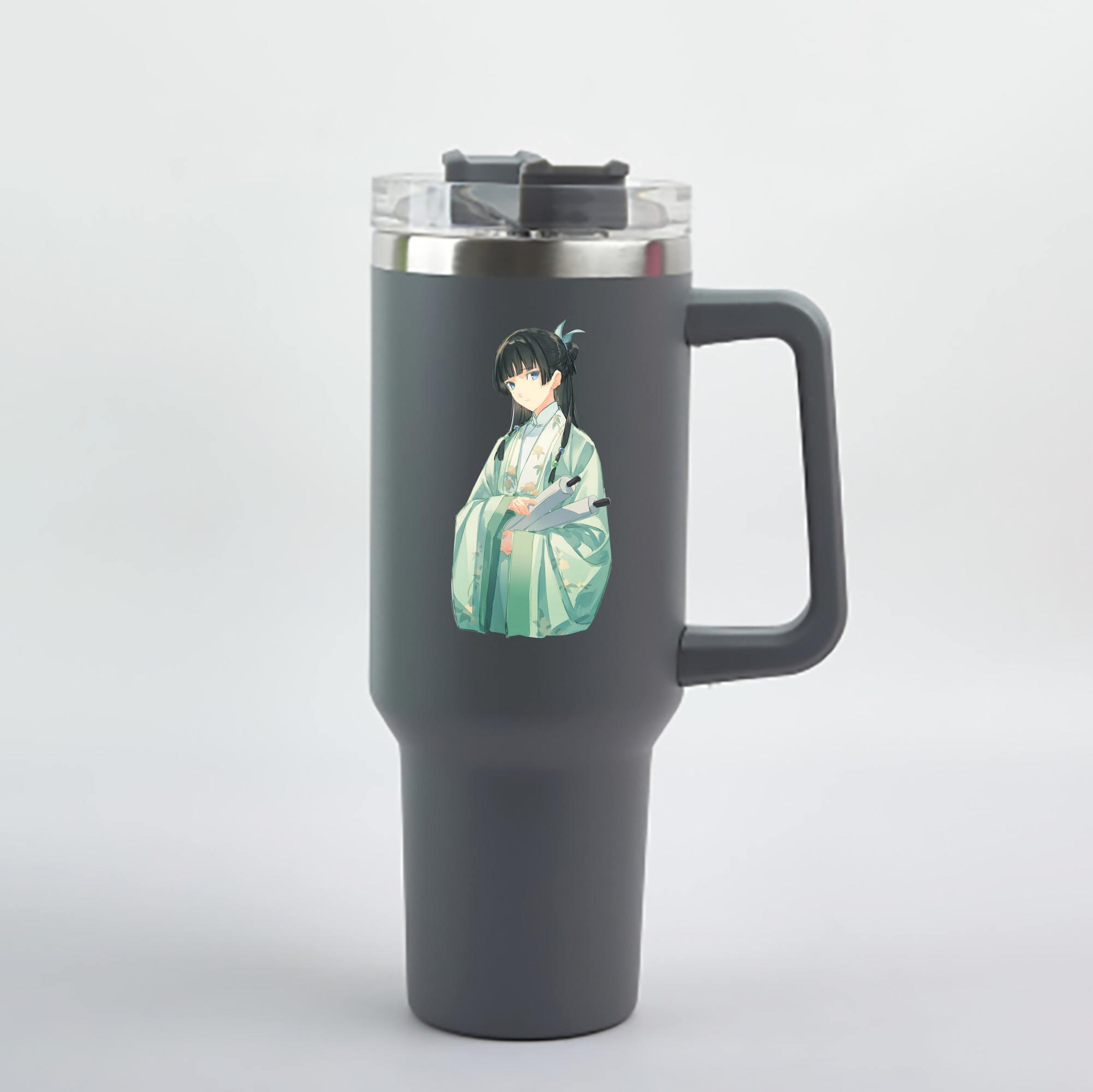 （画像用） 薬屋のひとりごと The Apothecary Diaries 1200mL車用タンブラー - クリスタルステッカー（プラスチックストロー付き）
