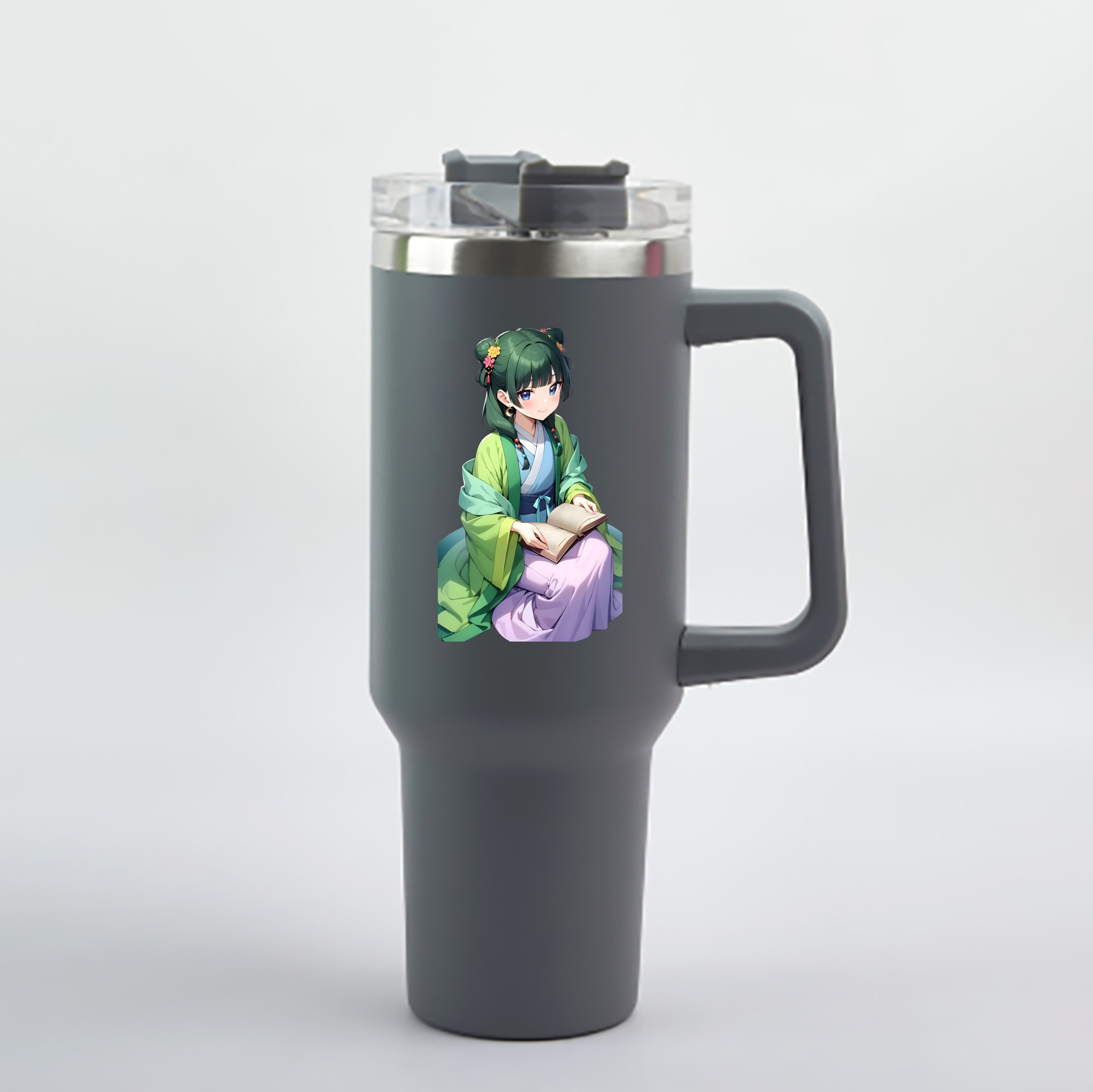 （画像用） 薬屋のひとりごと The Apothecary Diaries 1200mL車用タンブラー - クリスタルステッカー（プラスチックストロー付き）