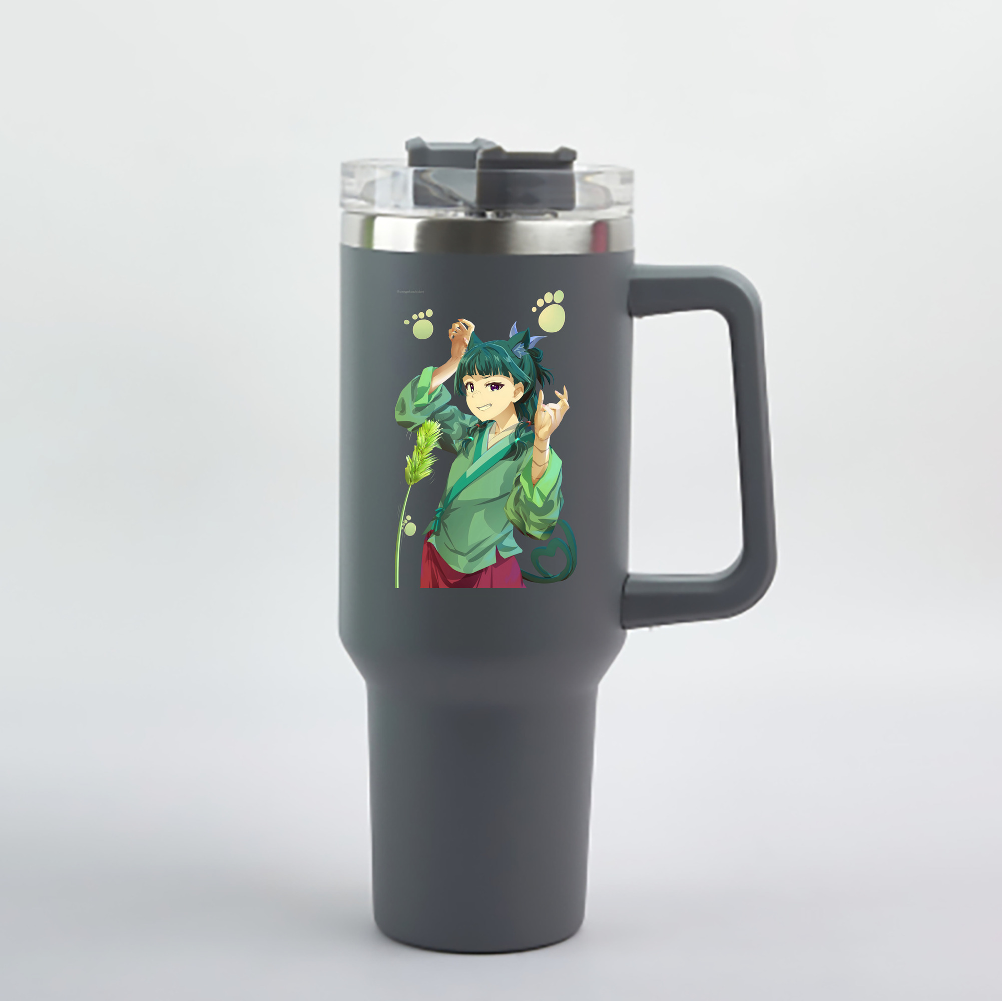 （画像用） 薬屋のひとりごと The Apothecary Diaries 1200mL車用タンブラー - クリスタルステッカー（プラスチックストロー付き）
