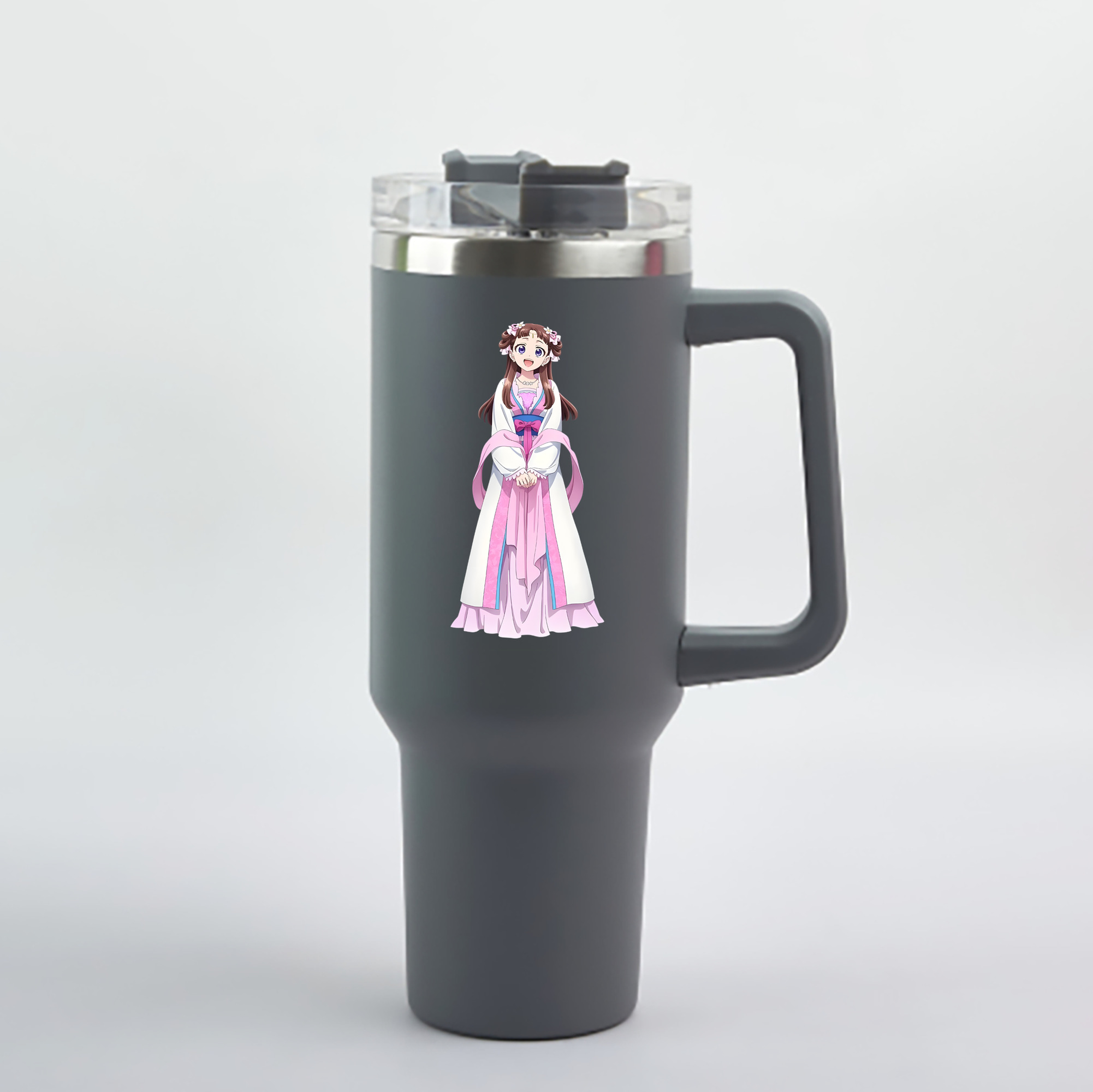 （画像用） 薬屋のひとりごと The Apothecary Diaries 1200mL車用タンブラー - クリスタルステッカー（プラスチックストロー付き）