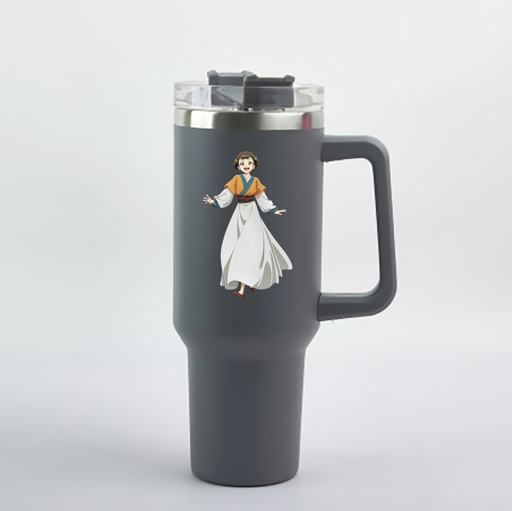 （画像用） 薬屋のひとりごと The Apothecary Diaries 1200mL車用タンブラー - クリスタルステッカー（プラスチックストロー付き）