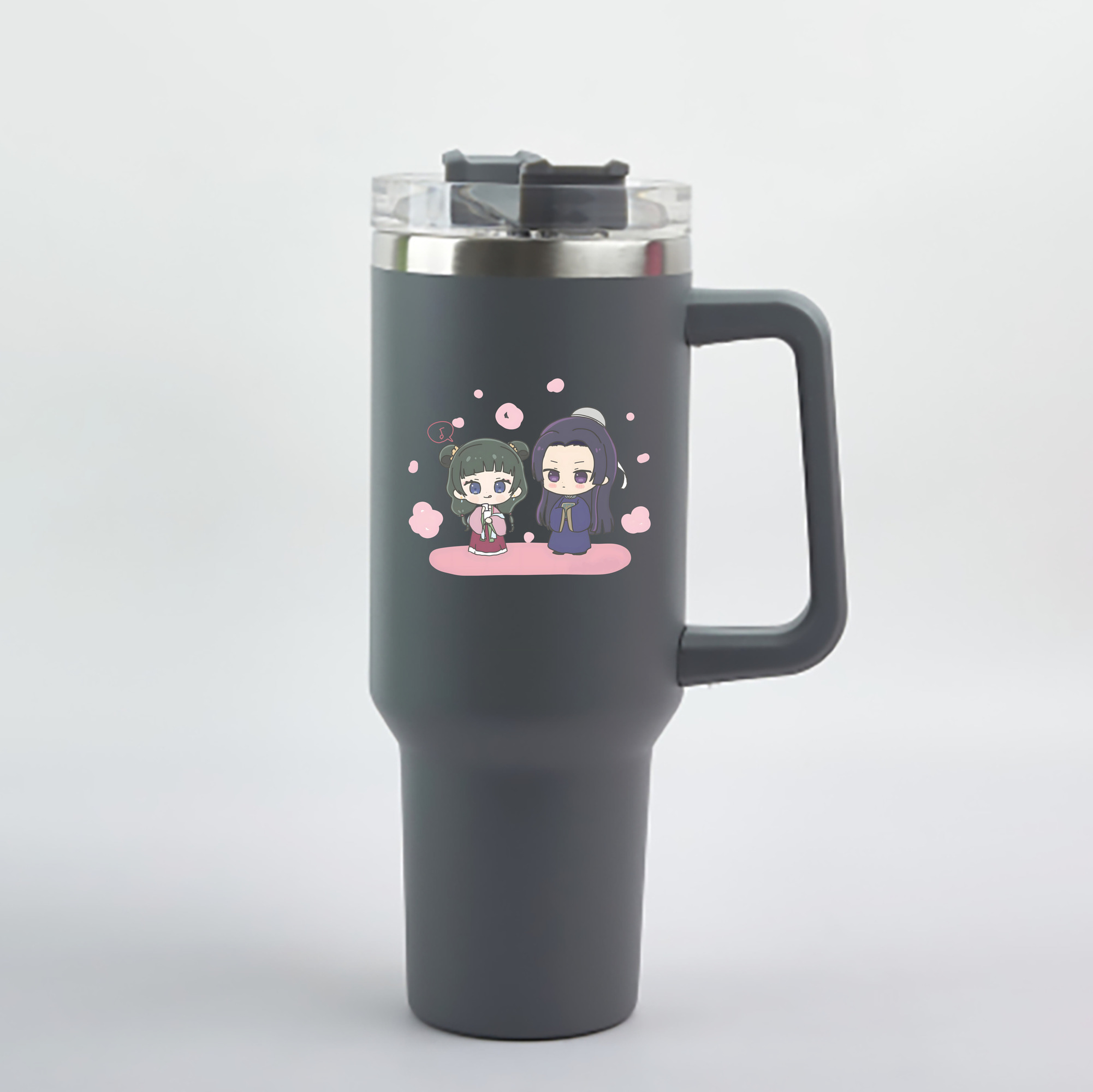 （画像用） 薬屋のひとりごと The Apothecary Diaries 1200mL車用タンブラー - クリスタルステッカー（プラスチックストロー付き）
