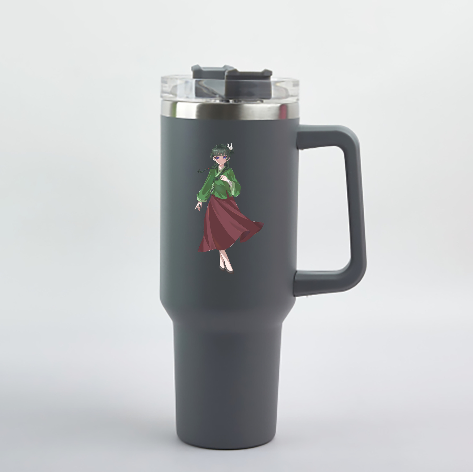 （画像用） 薬屋のひとりごと The Apothecary Diaries 1200mL車用タンブラー - クリスタルステッカー（プラスチックストロー付き）
