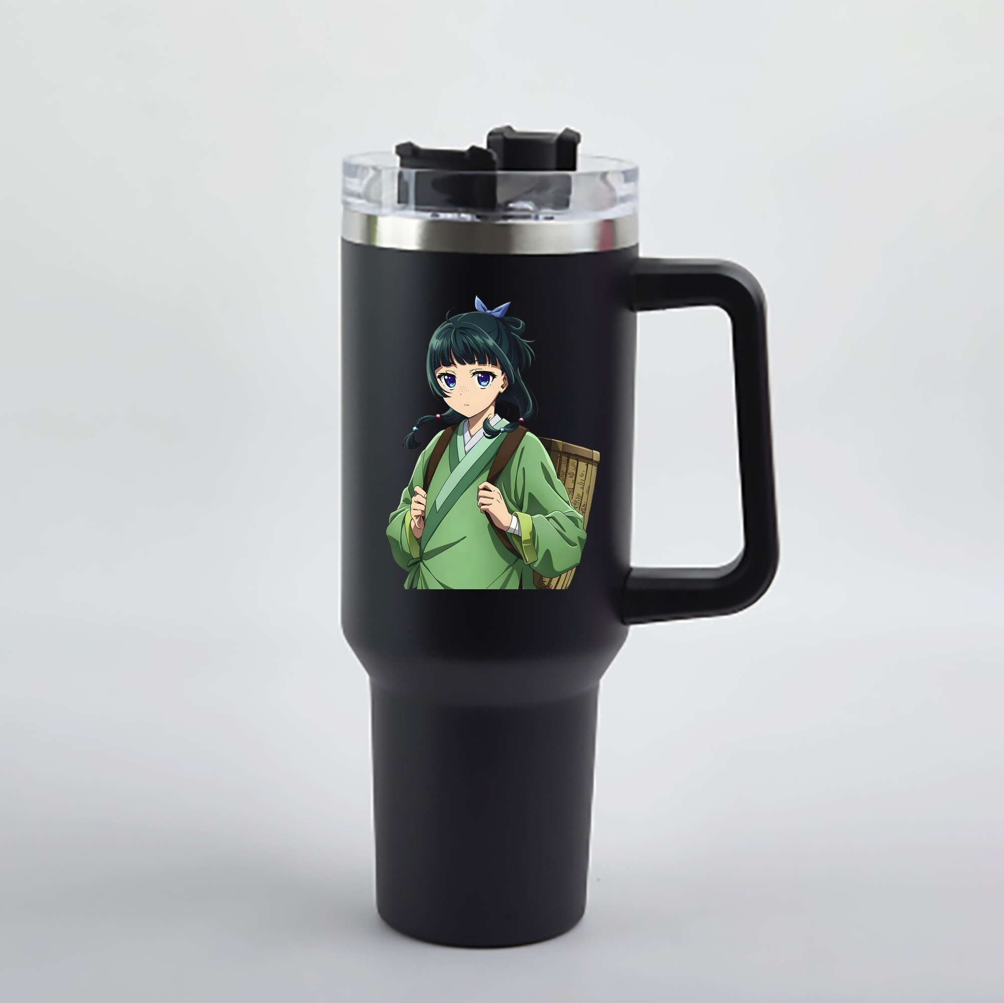 （画像用） 薬屋のひとりごと The Apothecary Diaries 1200mL車用タンブラー - クリスタルステッカー（プラスチックストロー付き）