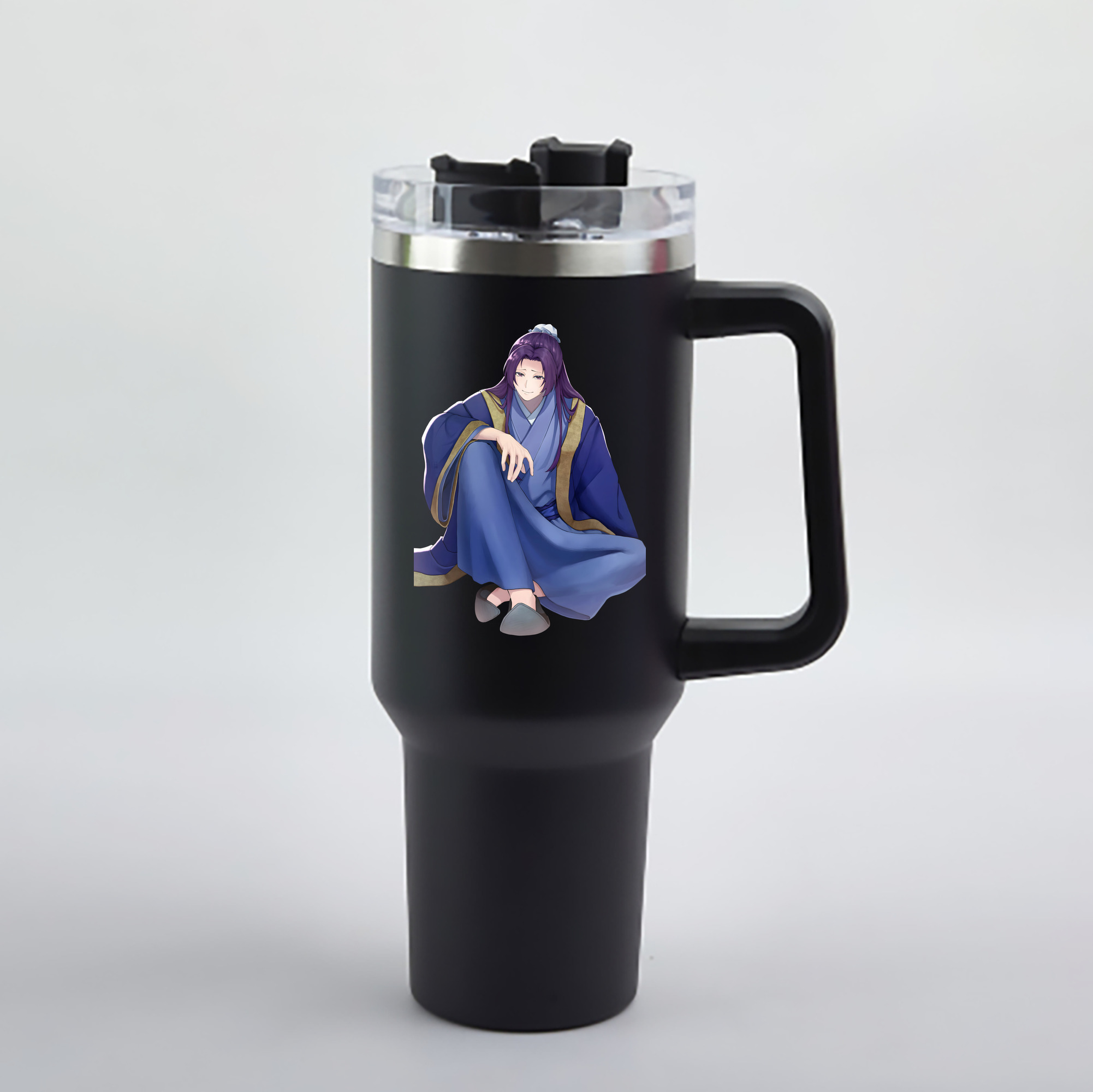 （画像用） 薬屋のひとりごと The Apothecary Diaries 1200mL車用タンブラー - クリスタルステッカー（プラスチックストロー付き）