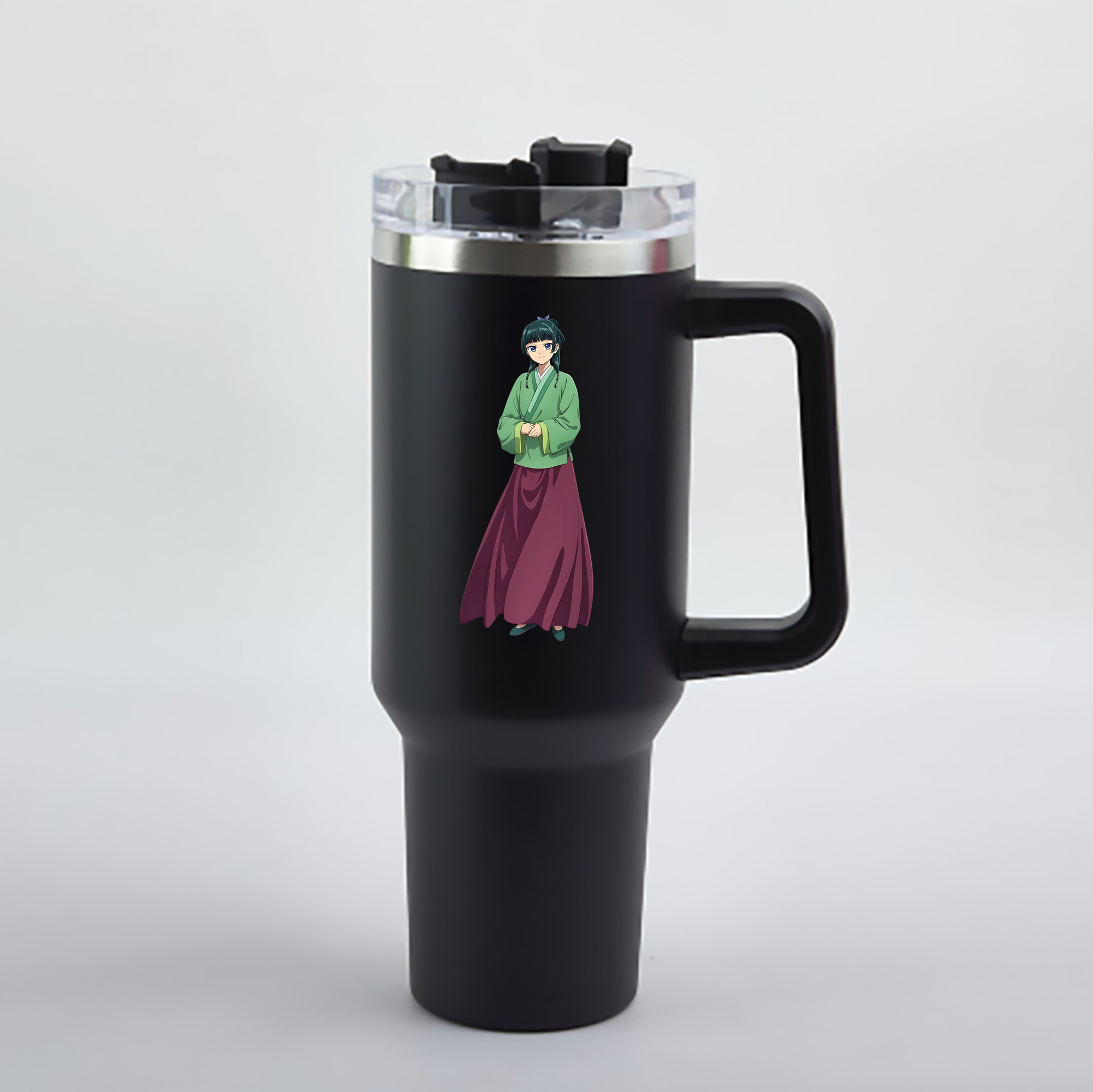 （画像用） 薬屋のひとりごと The Apothecary Diaries 1200mL車用タンブラー - クリスタルステッカー（プラスチックストロー付き）