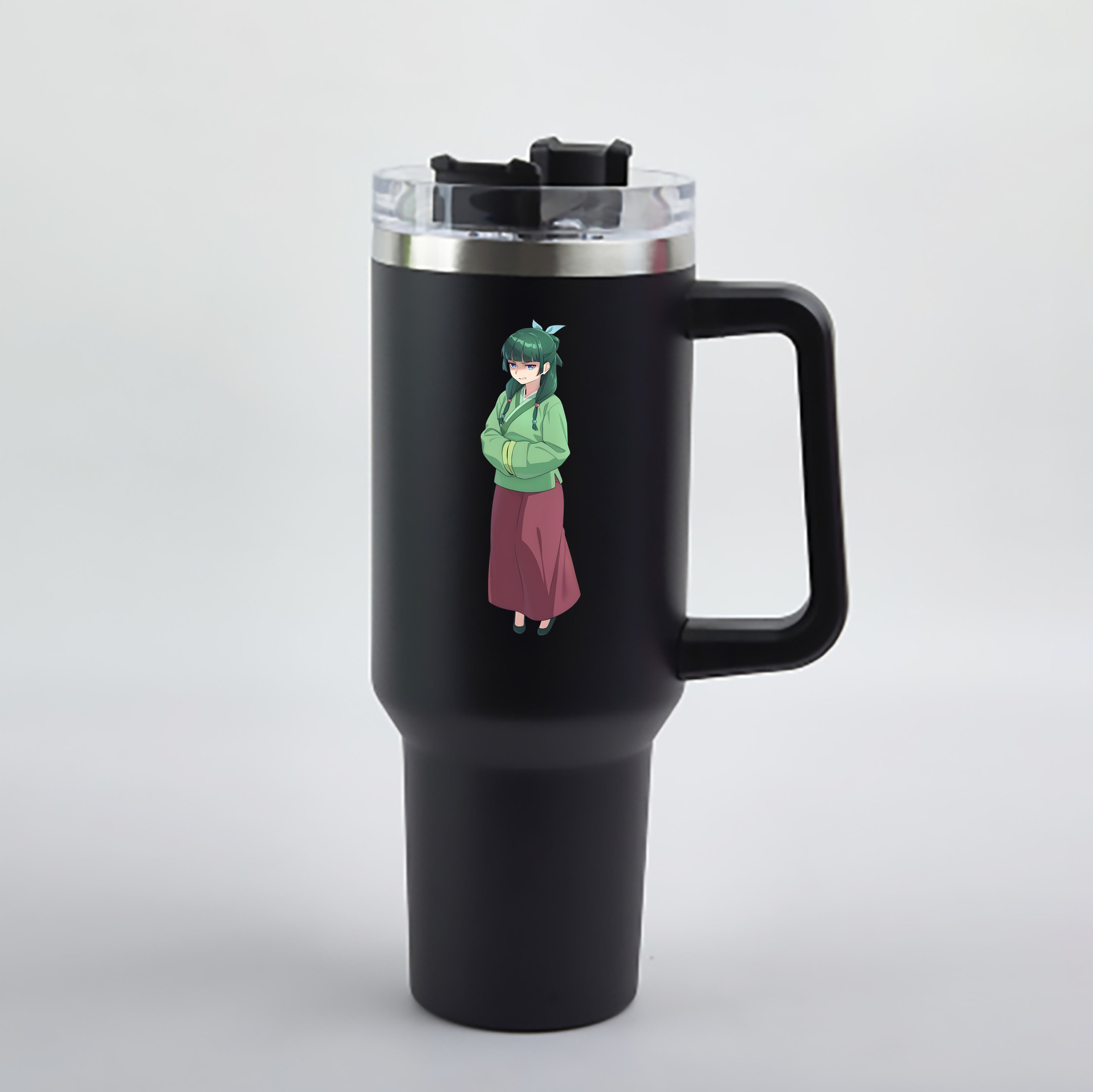 （画像用） 薬屋のひとりごと The Apothecary Diaries 1200mL車用タンブラー - クリスタルステッカー（プラスチックストロー付き）