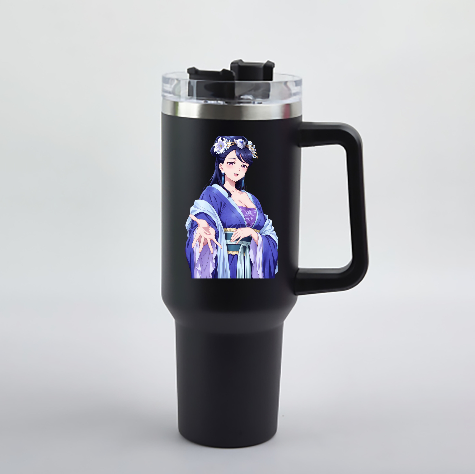 （画像用） 薬屋のひとりごと The Apothecary Diaries 1200mL車用タンブラー - クリスタルステッカー（プラスチックストロー付き）