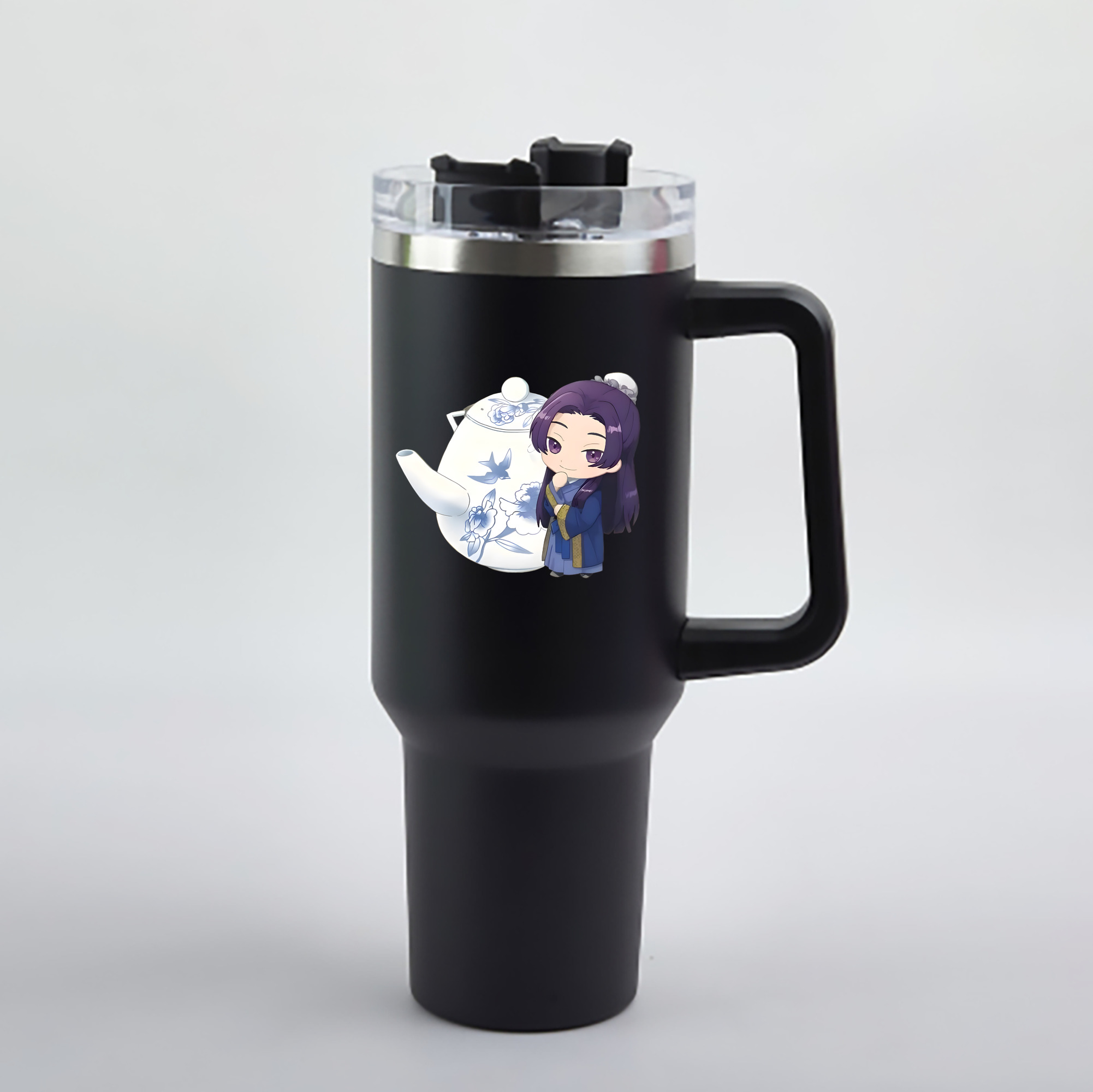 （画像用） 薬屋のひとりごと The Apothecary Diaries 1200mL車用タンブラー - クリスタルステッカー（プラスチックストロー付き）