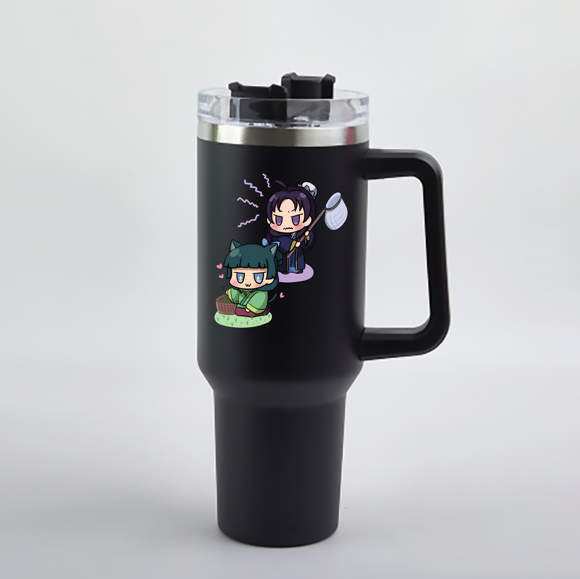 （画像用） 薬屋のひとりごと The Apothecary Diaries 1200mL車用タンブラー - クリスタルステッカー（プラスチックストロー付き）