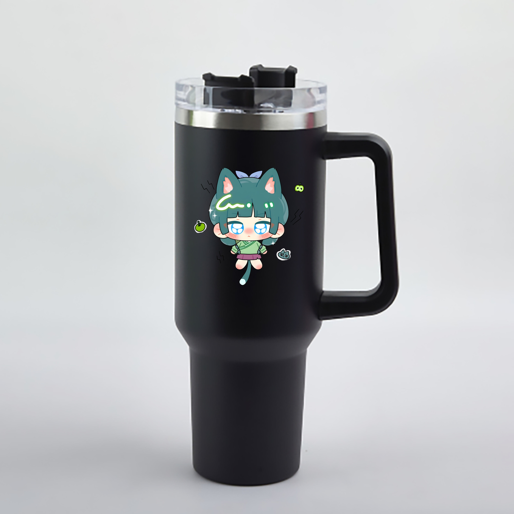 （画像用） 薬屋のひとりごと The Apothecary Diaries 1200mL車用タンブラー - クリスタルステッカー（プラスチックストロー付き）
