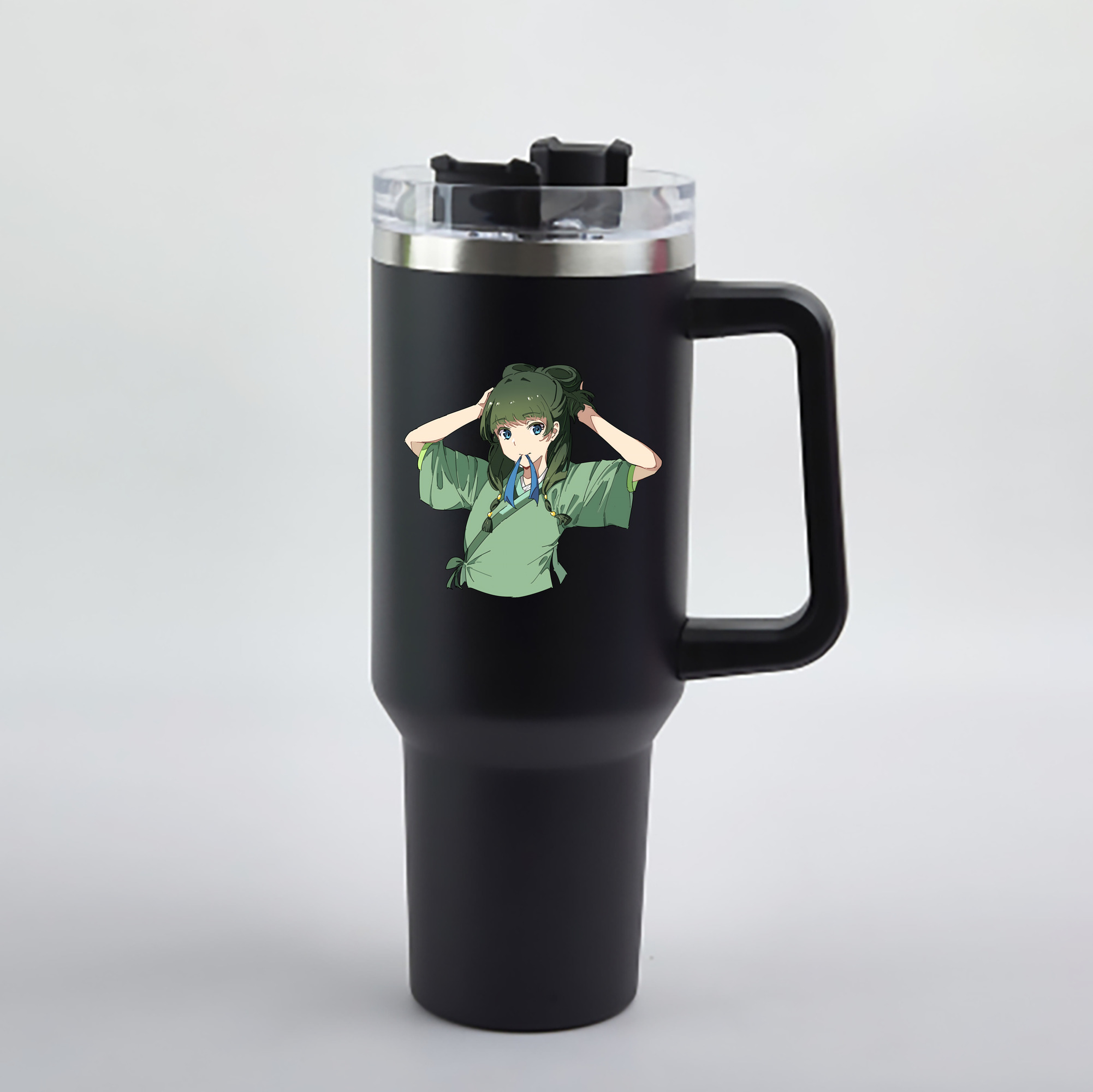 （画像用） 薬屋のひとりごと The Apothecary Diaries 1200mL車用タンブラー - クリスタルステッカー（プラスチックストロー付き）