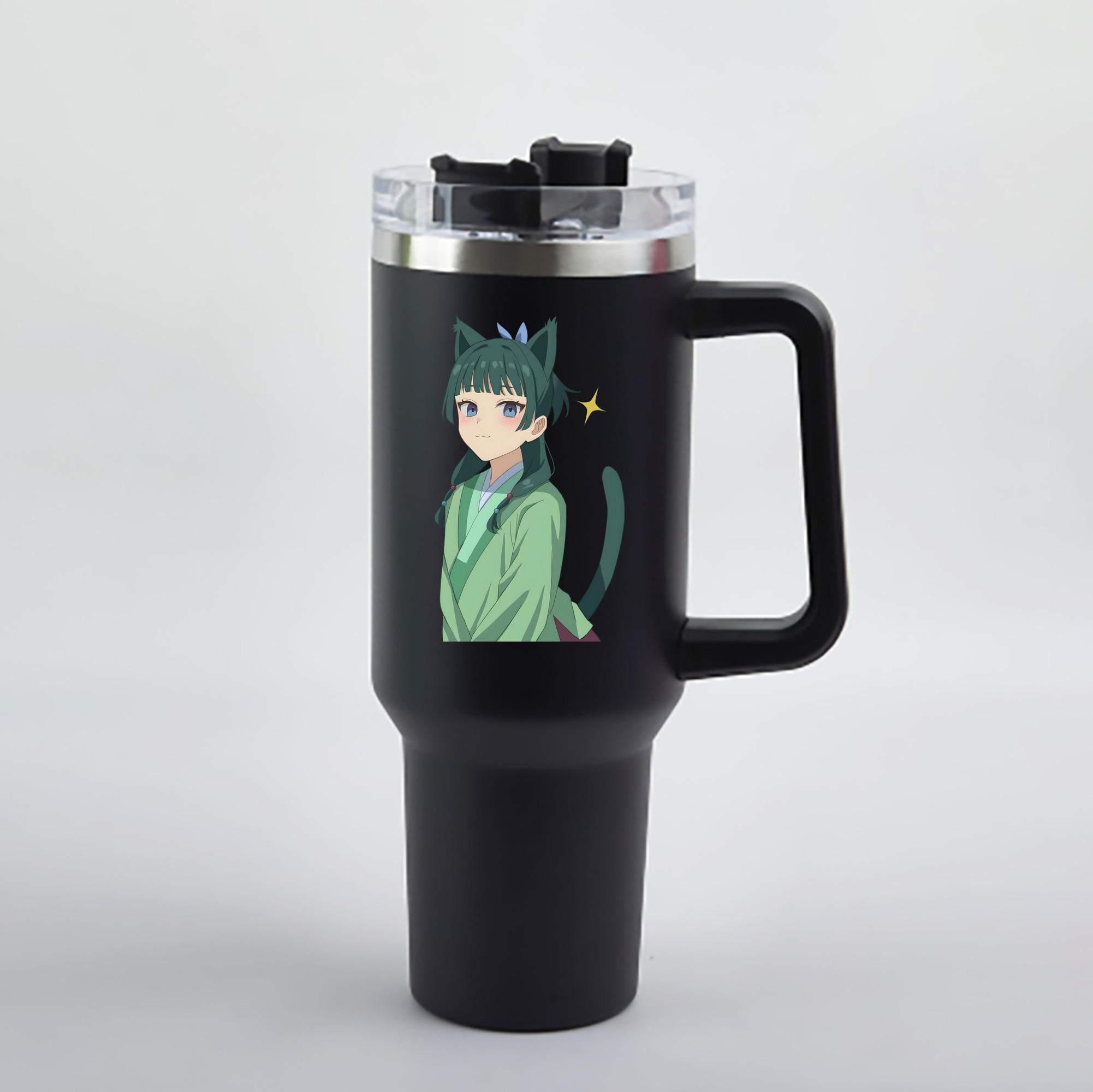 （画像用） 薬屋のひとりごと The Apothecary Diaries 1200mL車用タンブラー - クリスタルステッカー（プラスチックストロー付き）