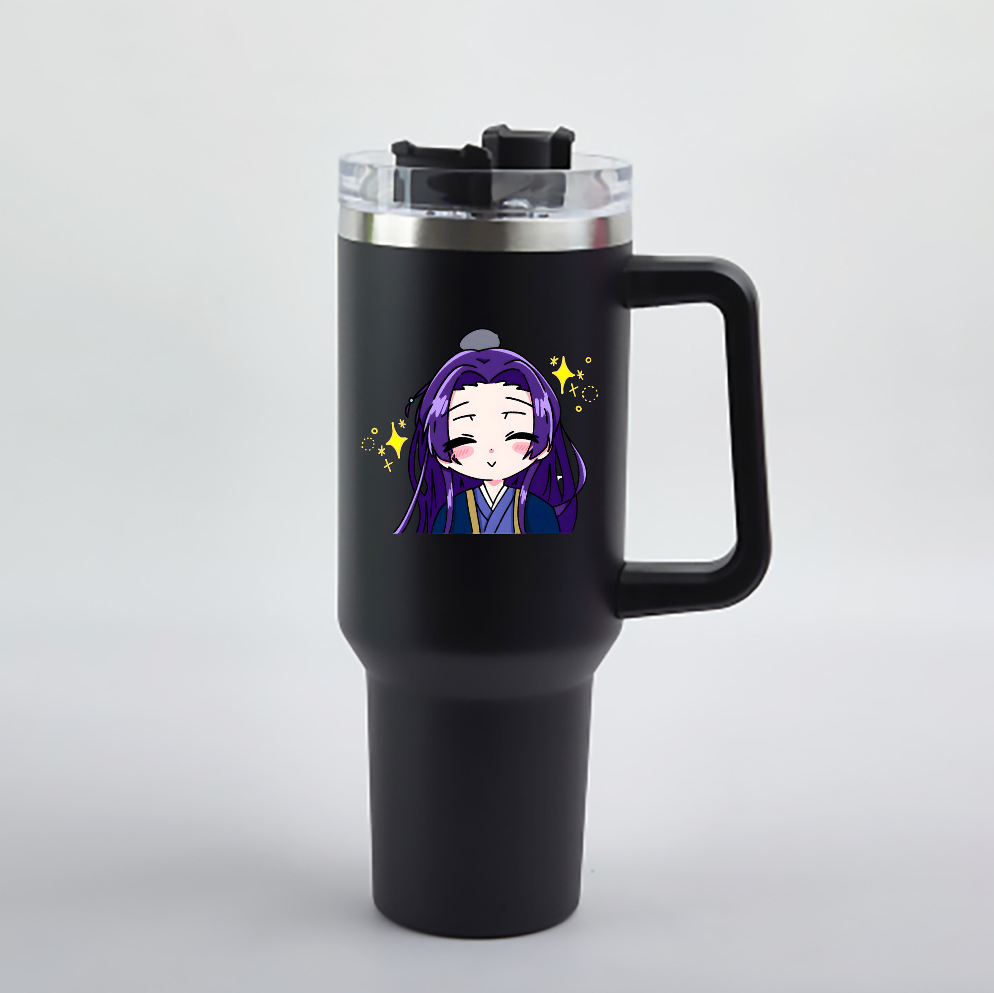 （画像用） 薬屋のひとりごと The Apothecary Diaries 1200mL車用タンブラー - クリスタルステッカー（プラスチックストロー付き）