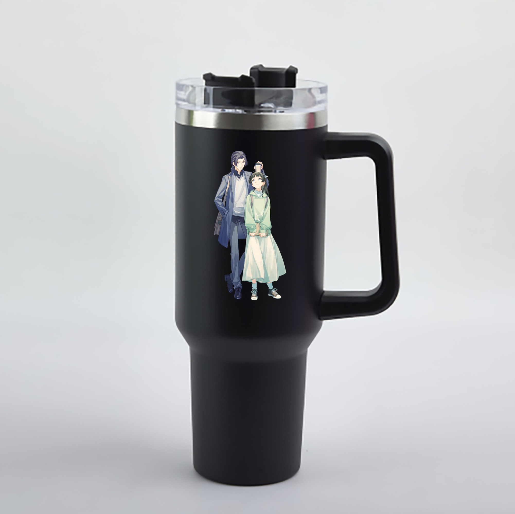 （画像用） 薬屋のひとりごと The Apothecary Diaries 1200mL車用タンブラー - クリスタルステッカー（プラスチックストロー付き）