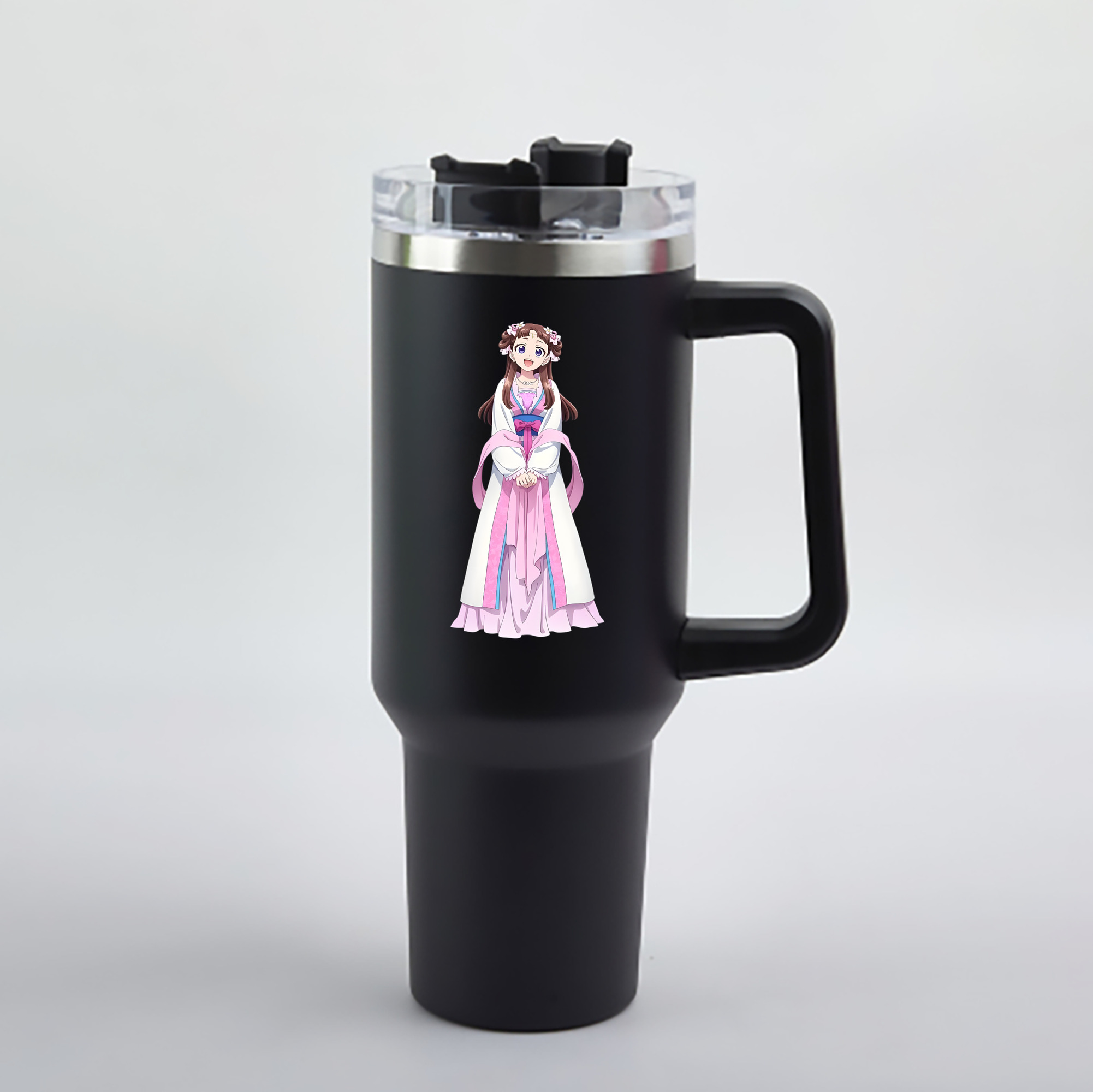 （画像用） 薬屋のひとりごと The Apothecary Diaries 1200mL車用タンブラー - クリスタルステッカー（プラスチックストロー付き）
