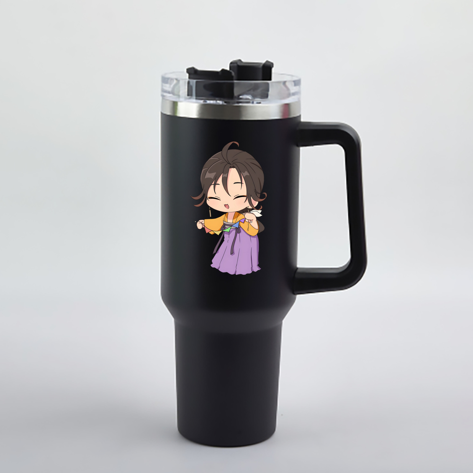 （画像用） 薬屋のひとりごと The Apothecary Diaries 1200mL車用タンブラー - クリスタルステッカー（プラスチックストロー付き）