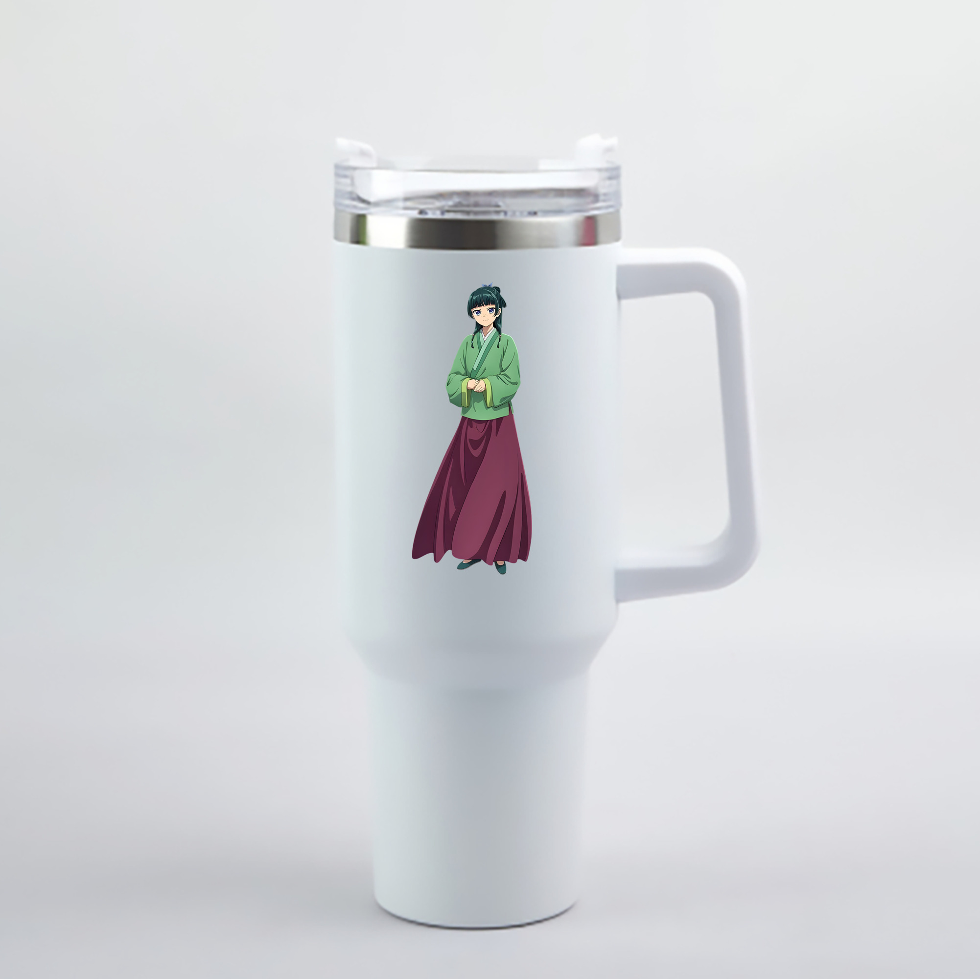 （画像用） 薬屋のひとりごと The Apothecary Diaries 1200mL車用タンブラー - クリスタルステッカー（プラスチックストロー付き）
