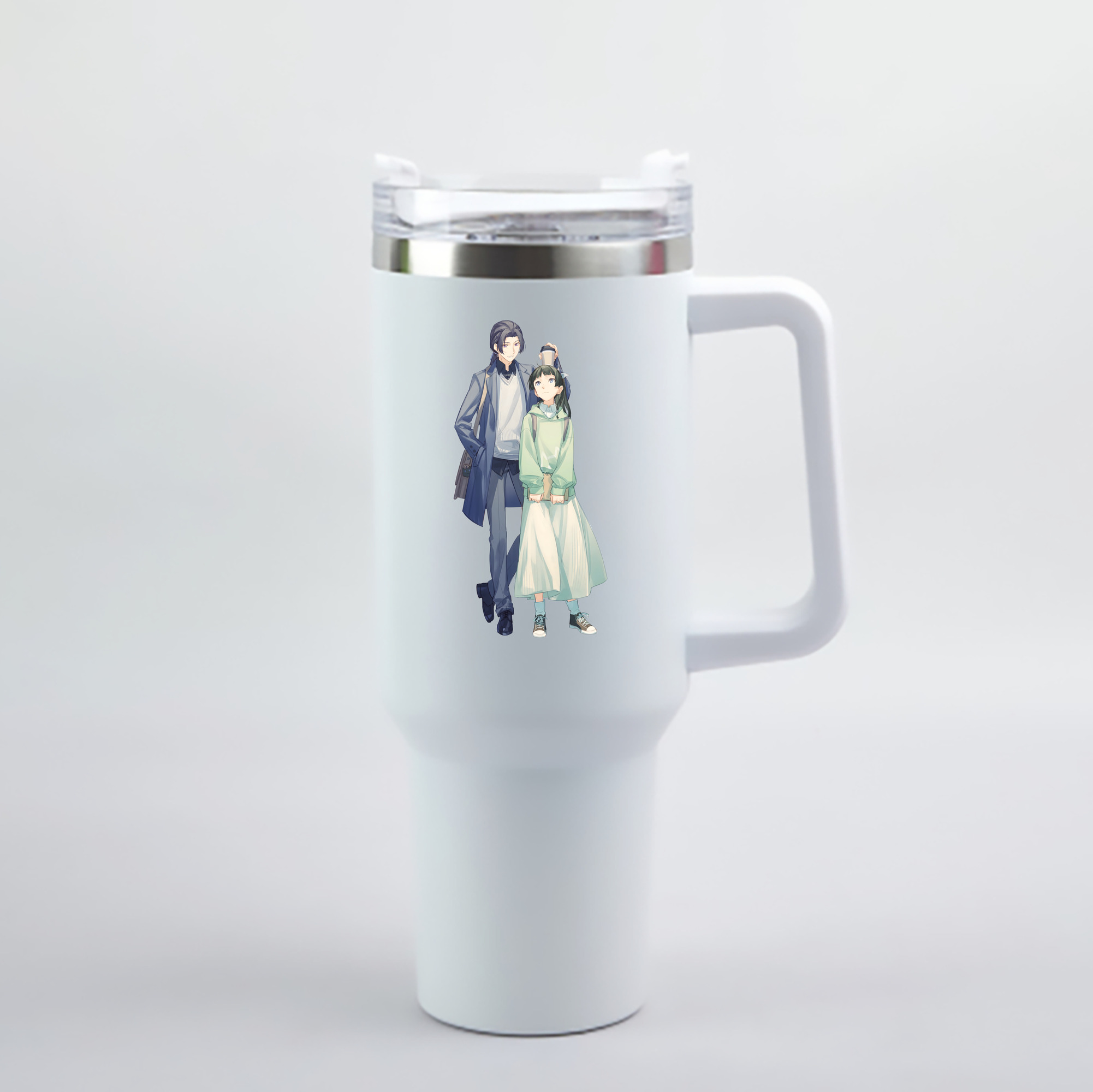 （画像用） 薬屋のひとりごと The Apothecary Diaries 1200mL車用タンブラー - クリスタルステッカー（プラスチックストロー付き）