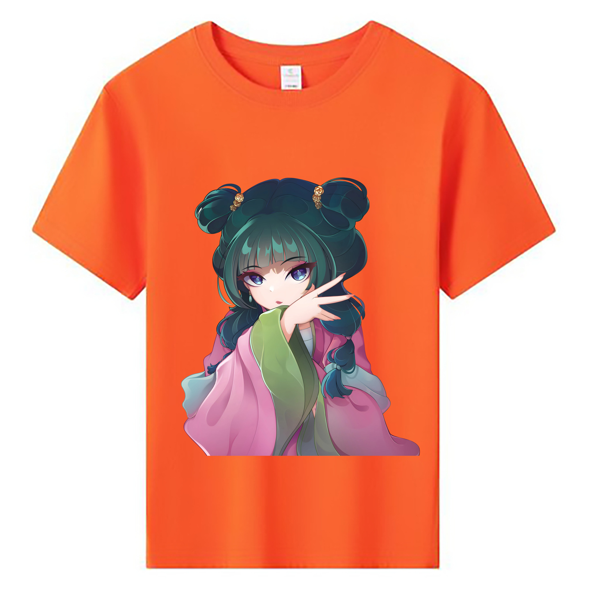 （画像用） 薬屋のひとりごと The Apothecary Diaries 綿100％キッズTシャツ（フロントプリント）