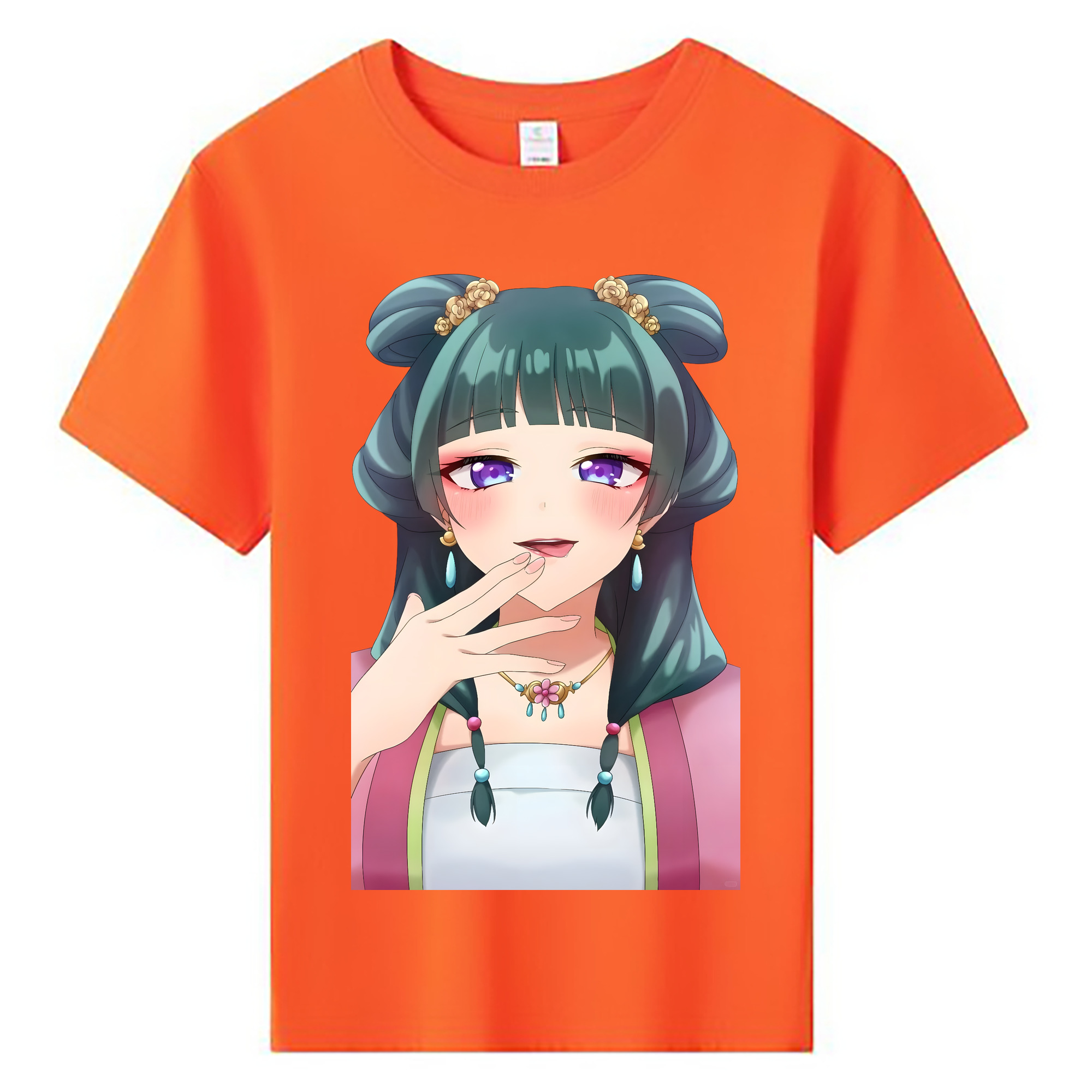 （画像用） 薬屋のひとりごと The Apothecary Diaries 綿100％キッズTシャツ（フロントプリント）