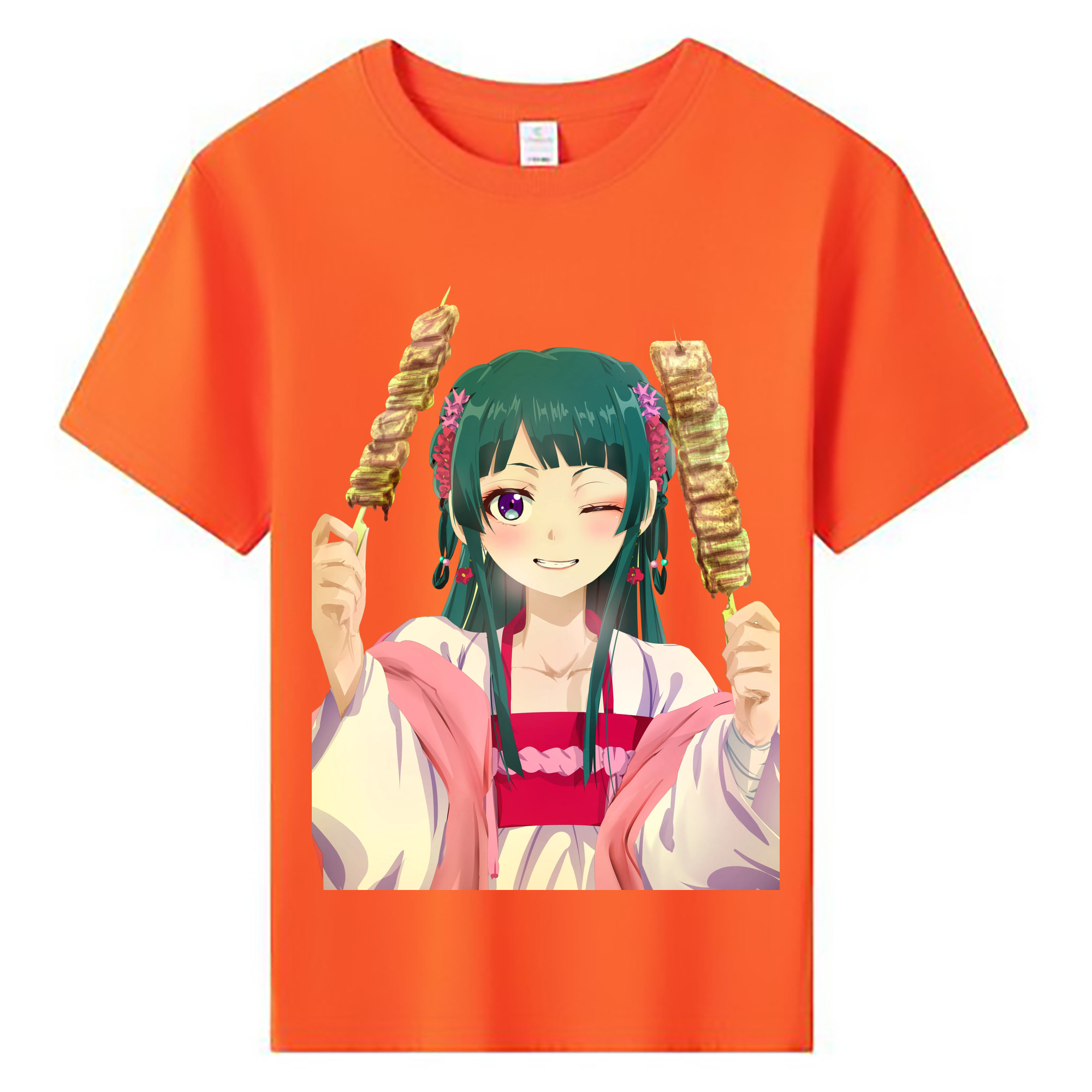 （画像用） 薬屋のひとりごと The Apothecary Diaries 綿100％キッズTシャツ（フロントプリント）