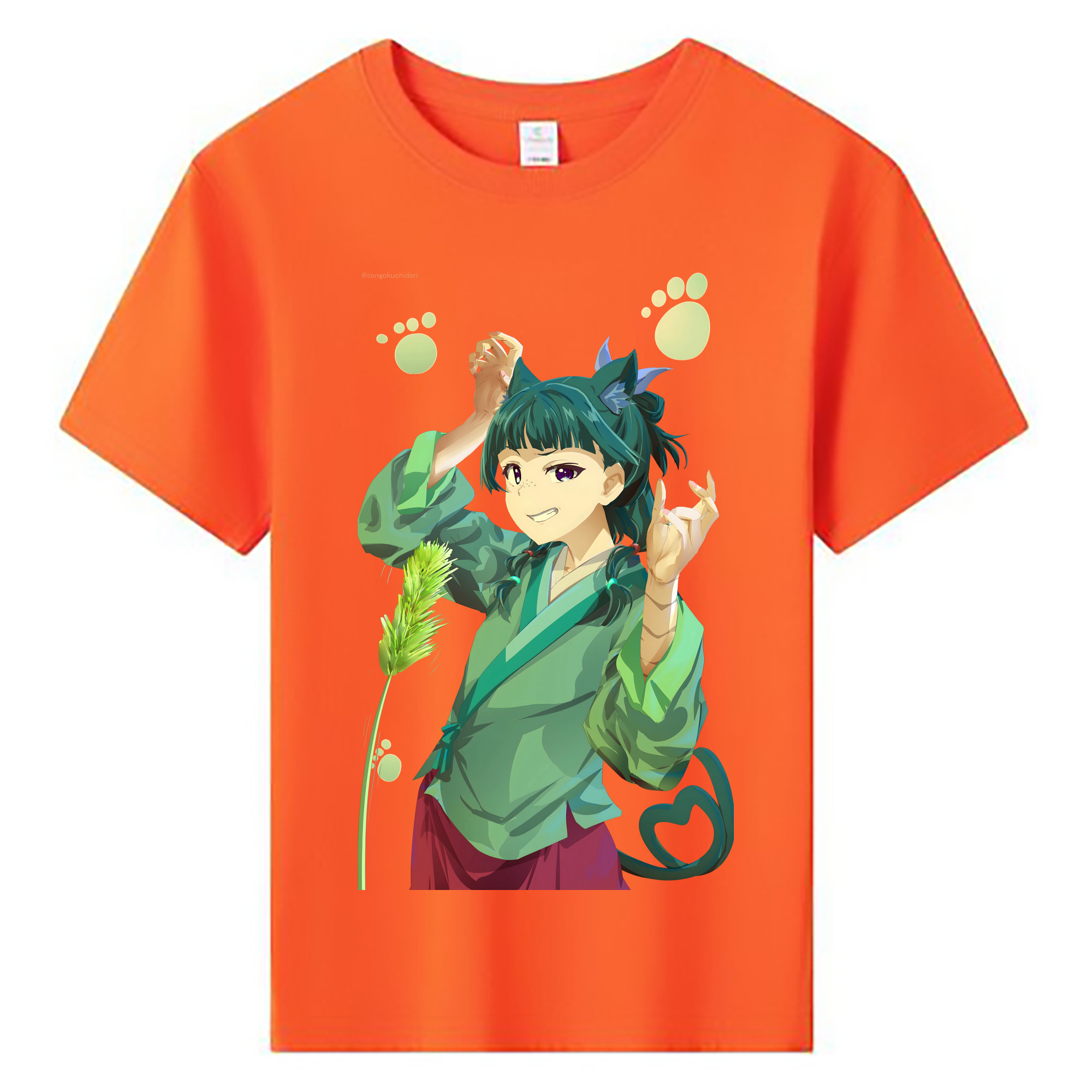 （画像用） 薬屋のひとりごと The Apothecary Diaries 綿100％キッズTシャツ（フロントプリント）