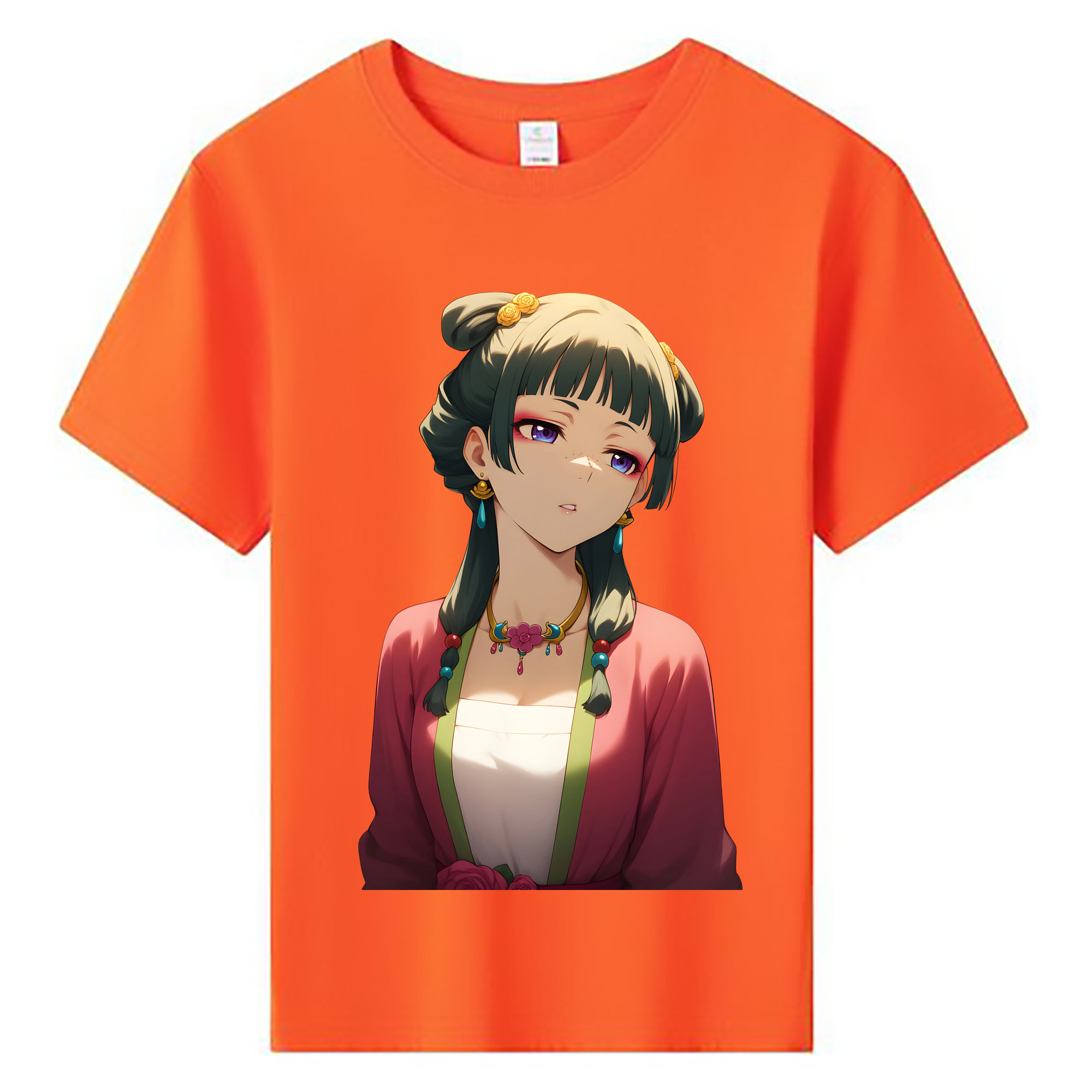 （画像用） 薬屋のひとりごと The Apothecary Diaries 綿100％キッズTシャツ（フロントプリント）