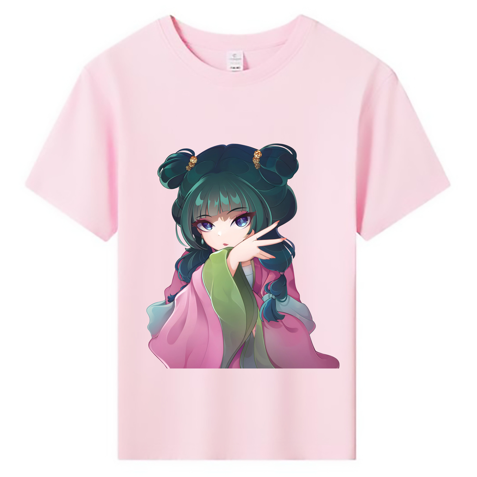 （画像用） 薬屋のひとりごと The Apothecary Diaries 綿100％キッズTシャツ（フロントプリント）
