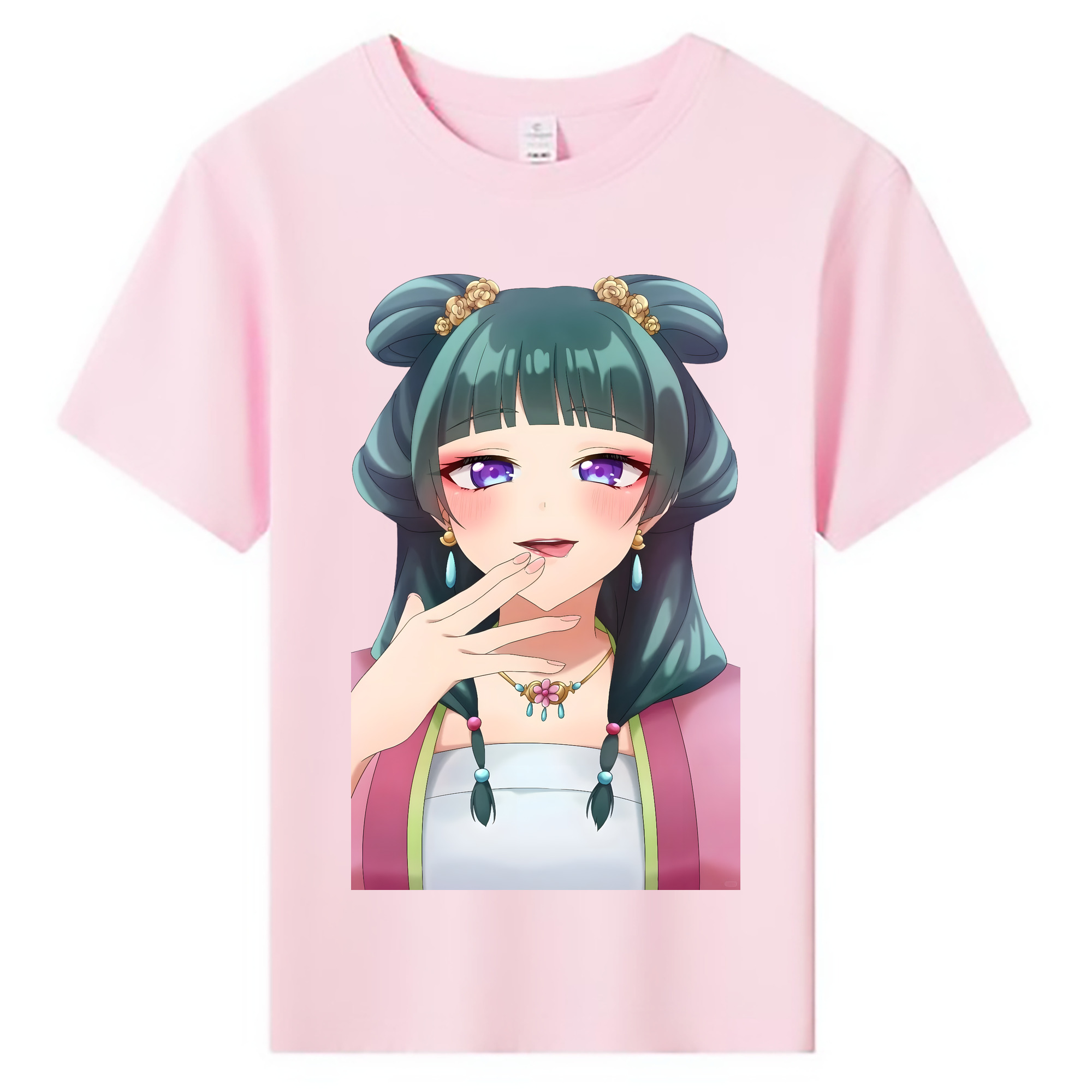 （画像用） 薬屋のひとりごと The Apothecary Diaries 綿100％キッズTシャツ（フロントプリント）