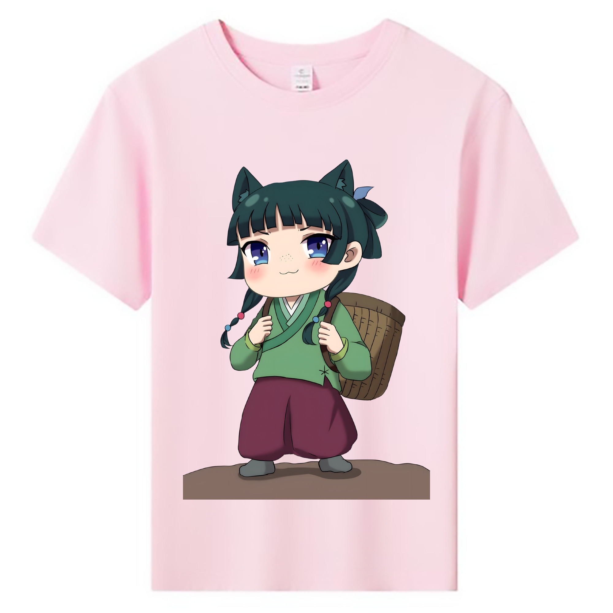 （画像用） 薬屋のひとりごと The Apothecary Diaries 綿100％キッズTシャツ（フロントプリント）