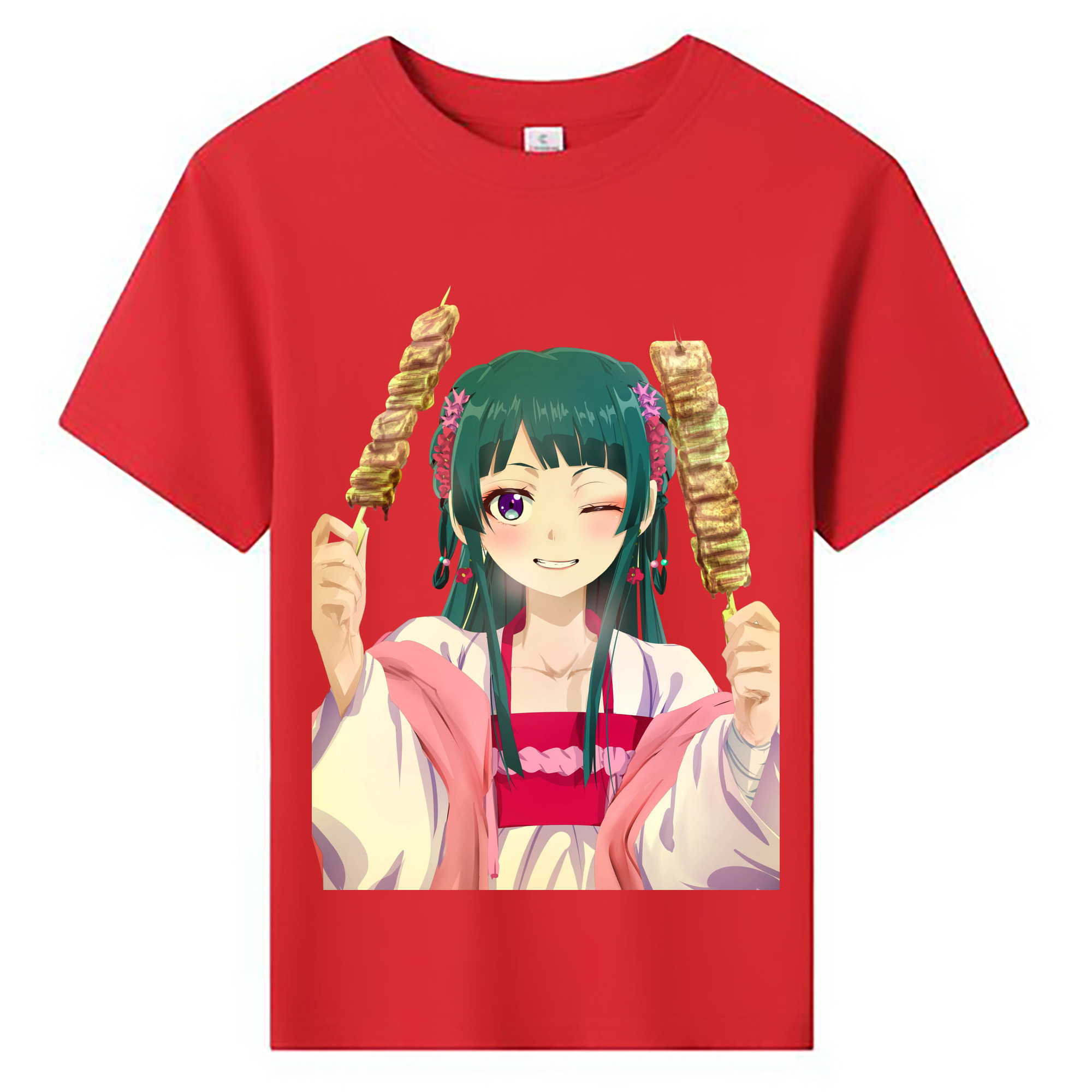 （画像用） 薬屋のひとりごと The Apothecary Diaries 綿100％キッズTシャツ（フロントプリント）