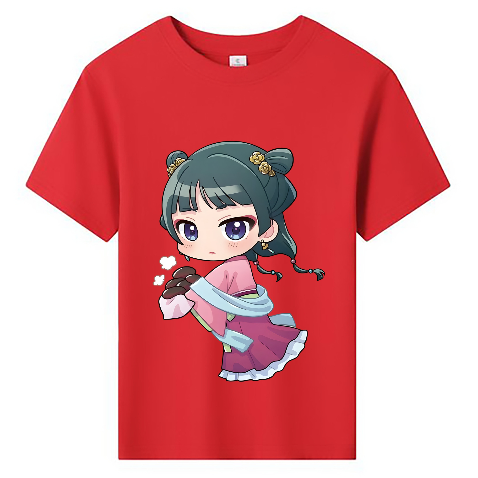 （画像用） 薬屋のひとりごと The Apothecary Diaries 綿100％キッズTシャツ（フロントプリント）