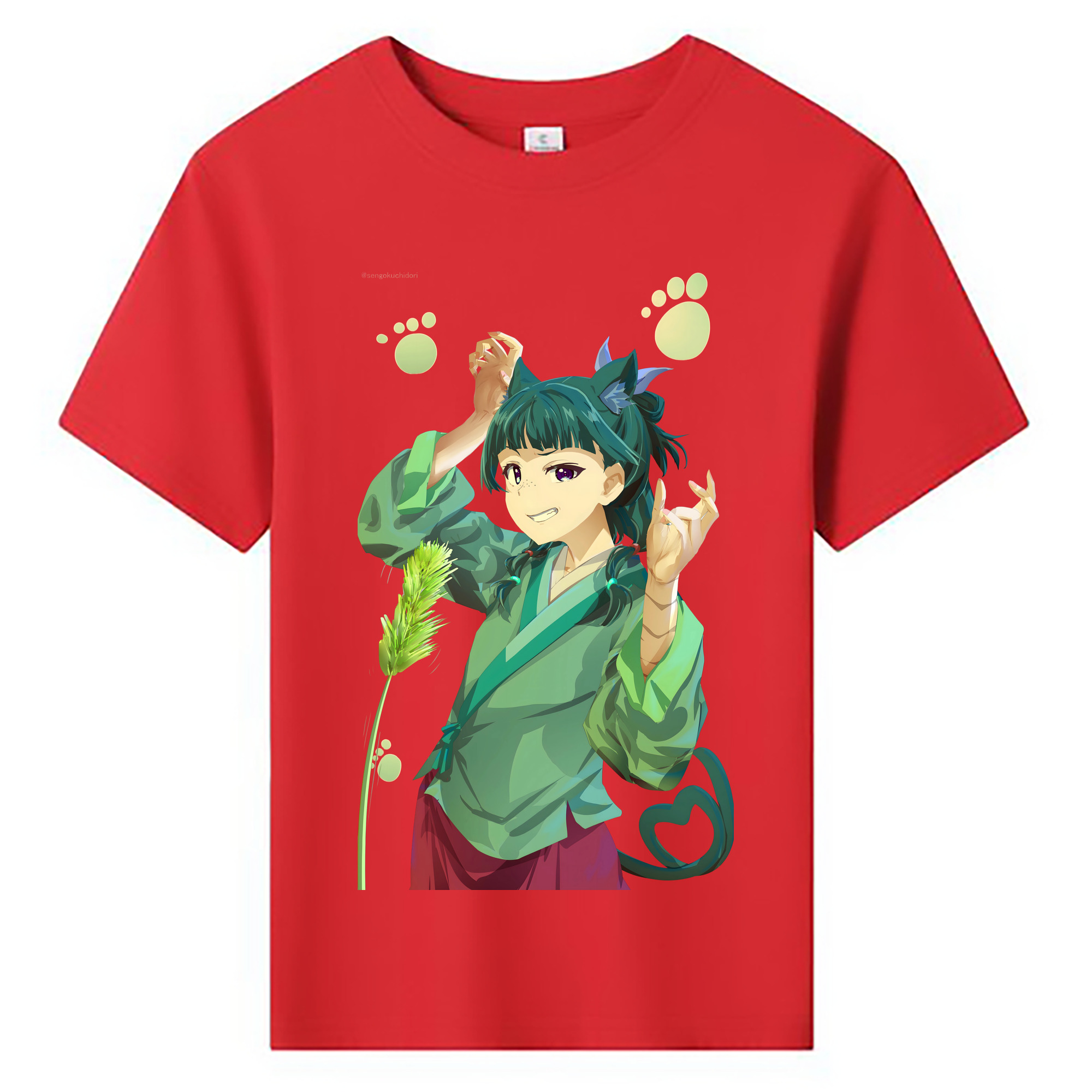 （画像用） 薬屋のひとりごと The Apothecary Diaries 綿100％キッズTシャツ（フロントプリント）