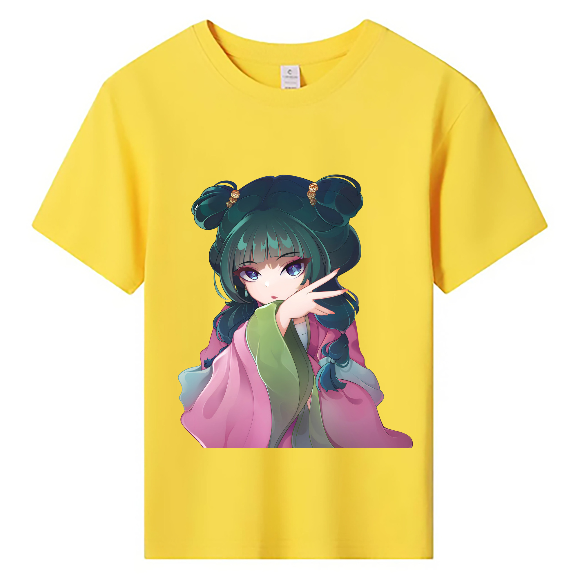 （画像用） 薬屋のひとりごと The Apothecary Diaries 綿100％キッズTシャツ（フロントプリント）