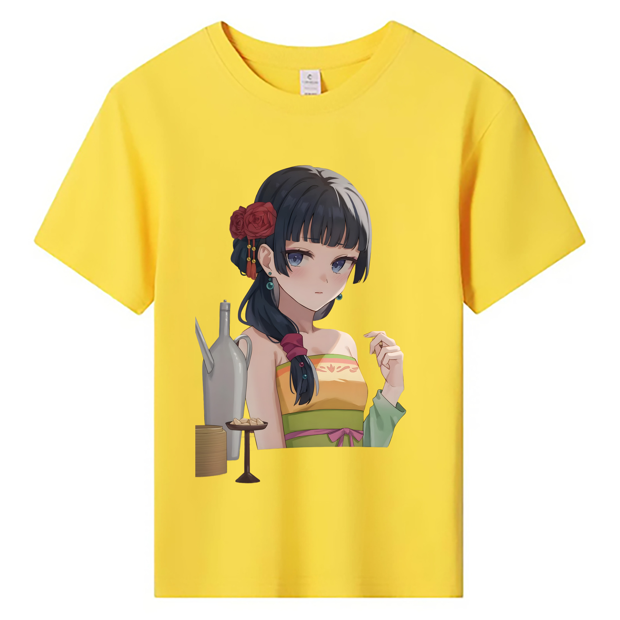 （画像用） 薬屋のひとりごと The Apothecary Diaries 綿100％キッズTシャツ（フロントプリント）
