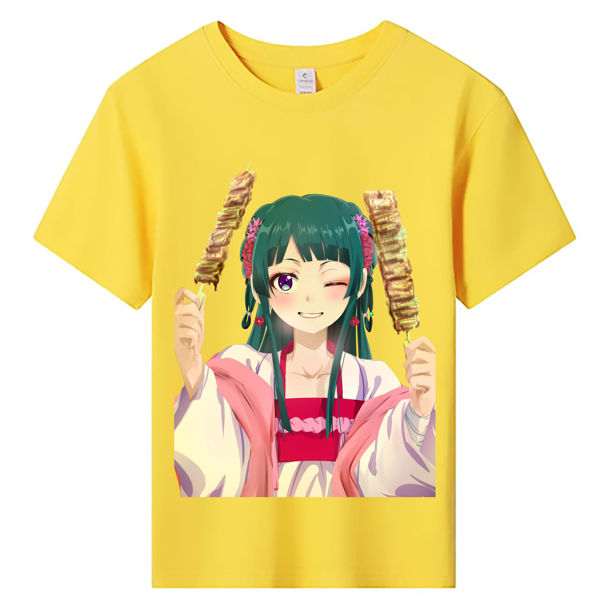 （画像用） 薬屋のひとりごと The Apothecary Diaries 綿100％キッズTシャツ（フロントプリント）
