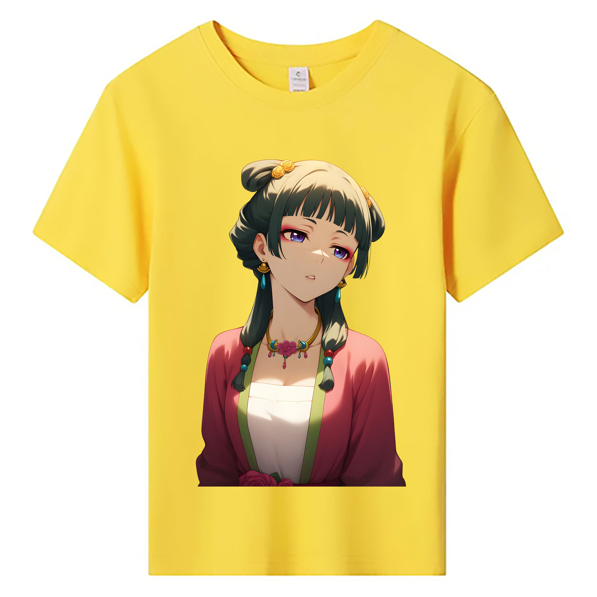 （画像用） 薬屋のひとりごと The Apothecary Diaries 綿100％キッズTシャツ（フロントプリント）